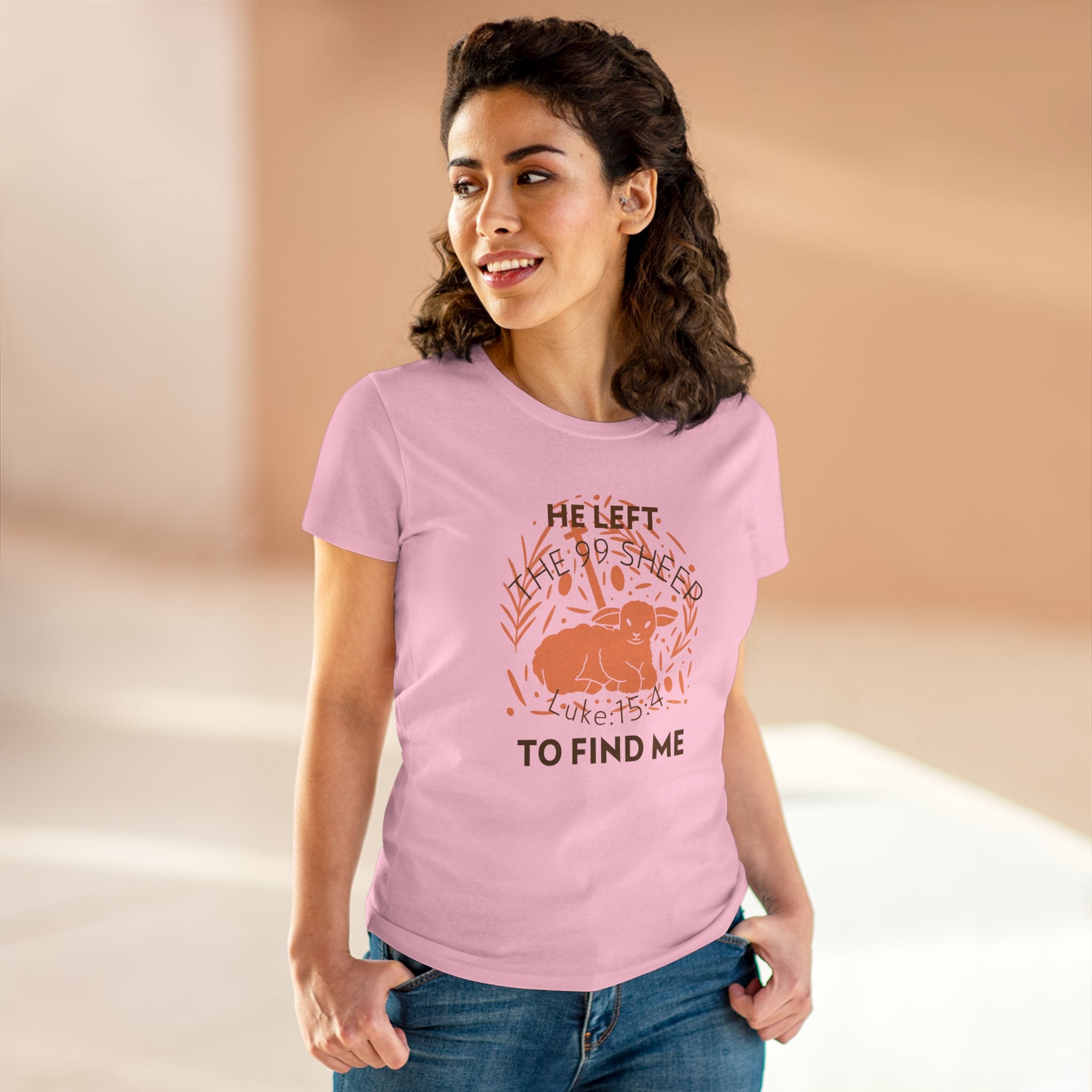 Lost sheep, the 99 sheep Jesus Women's Tee, Casual Faith Shirt, Everyday Affirmation Top, Godly Girl graphic Tee, Gift for Her