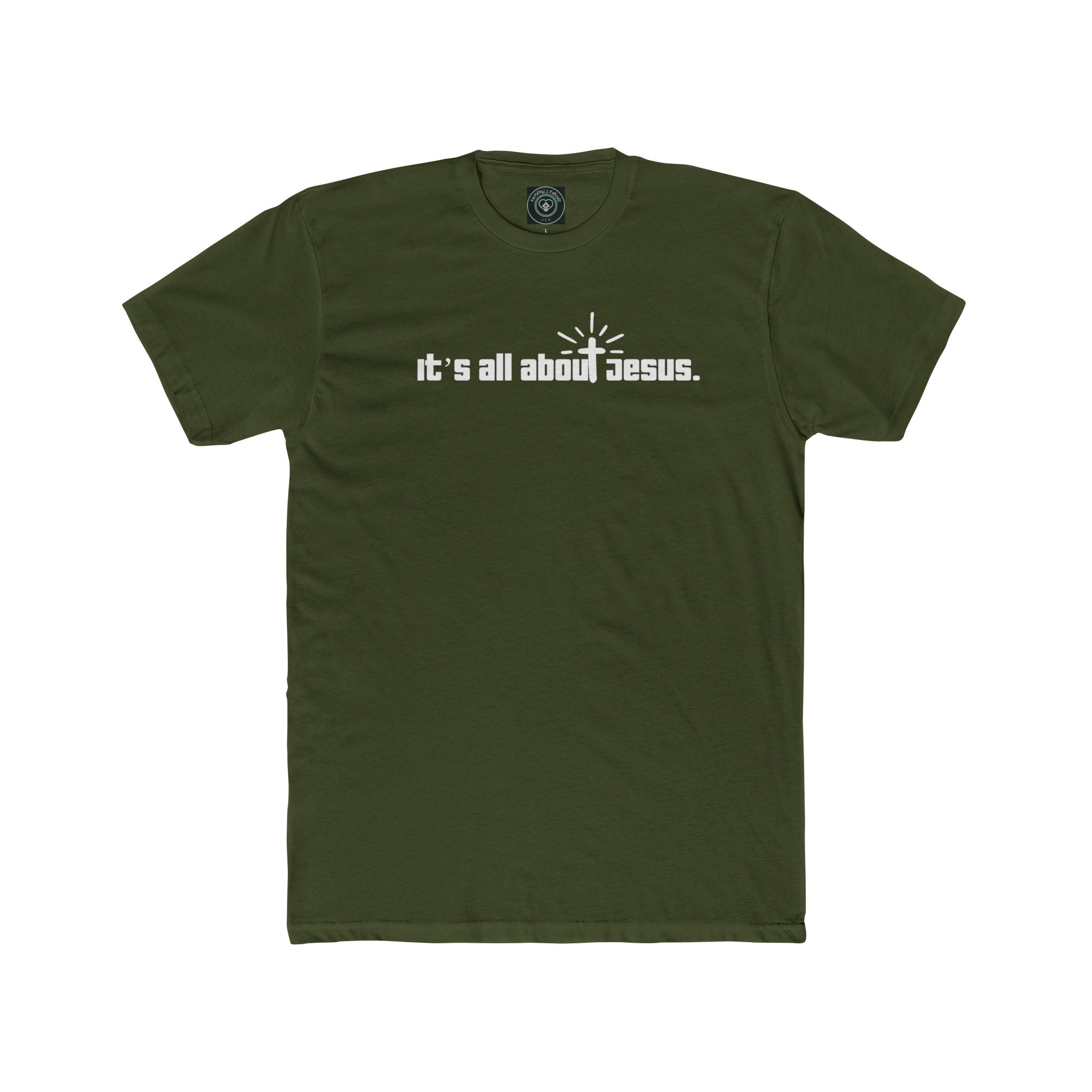 Unisex Inspirational - It's all about Jesus Tee, Faith-Based Apparel, Christian Gift, Casual Wear, Everyday Comfort, Religious Tee