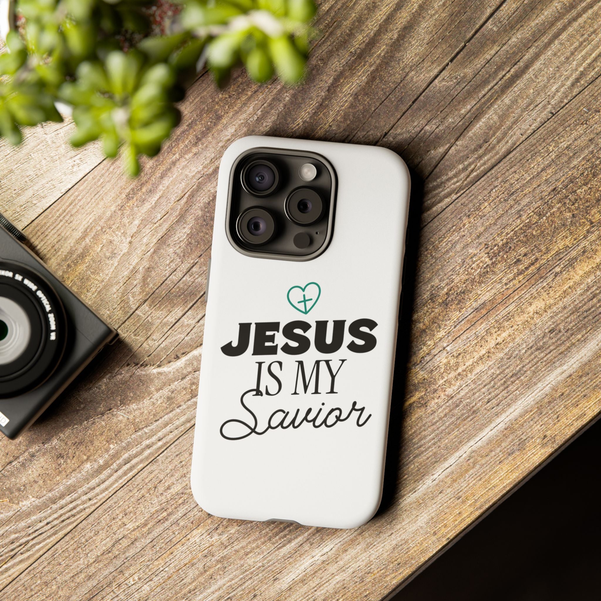 Jesus Is My Savior Phone Case | Tough Cases for Faith & Inspiration, Christian Gifts, Stylish Protection, Bible Verse Accessories