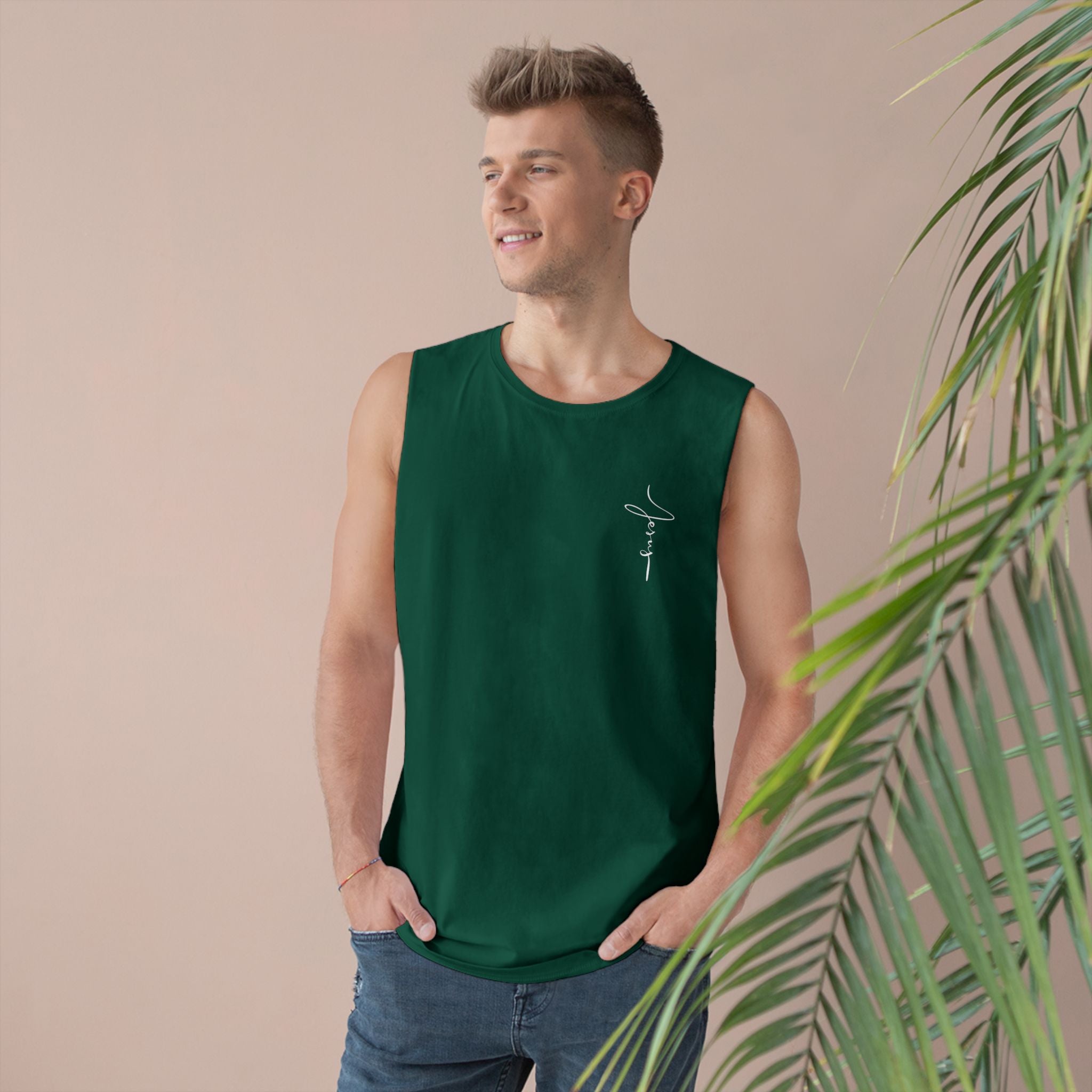 Jesus Got my Back Unisex Workout Tank Top with Motivational Christian Faith Quote, Fitness Top, Gym Wear, Attire, Casual Summer Wear