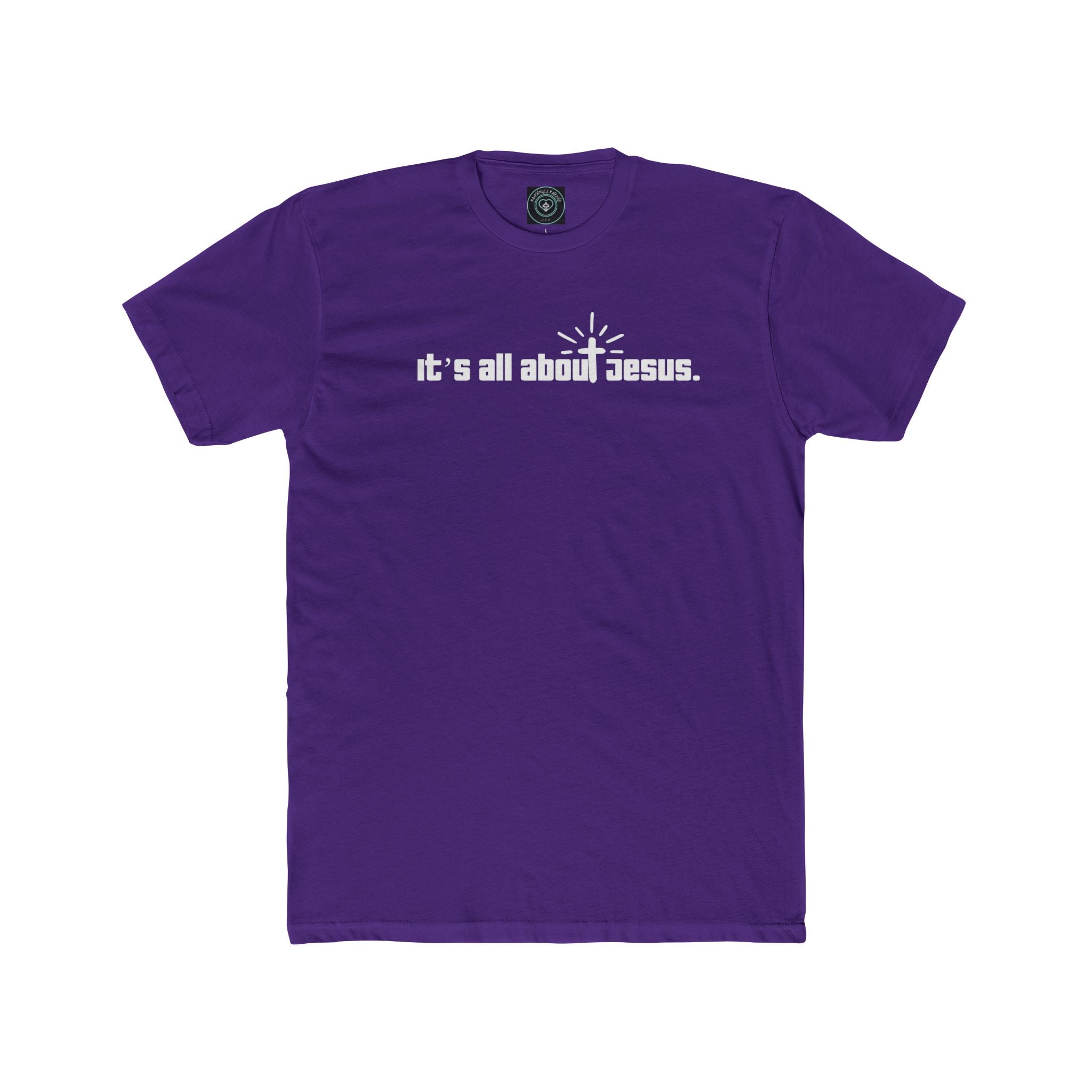Unisex Inspirational - It's all about Jesus Tee, Faith-Based Apparel, Christian Gift, Casual Wear, Everyday Comfort, Religious Tee