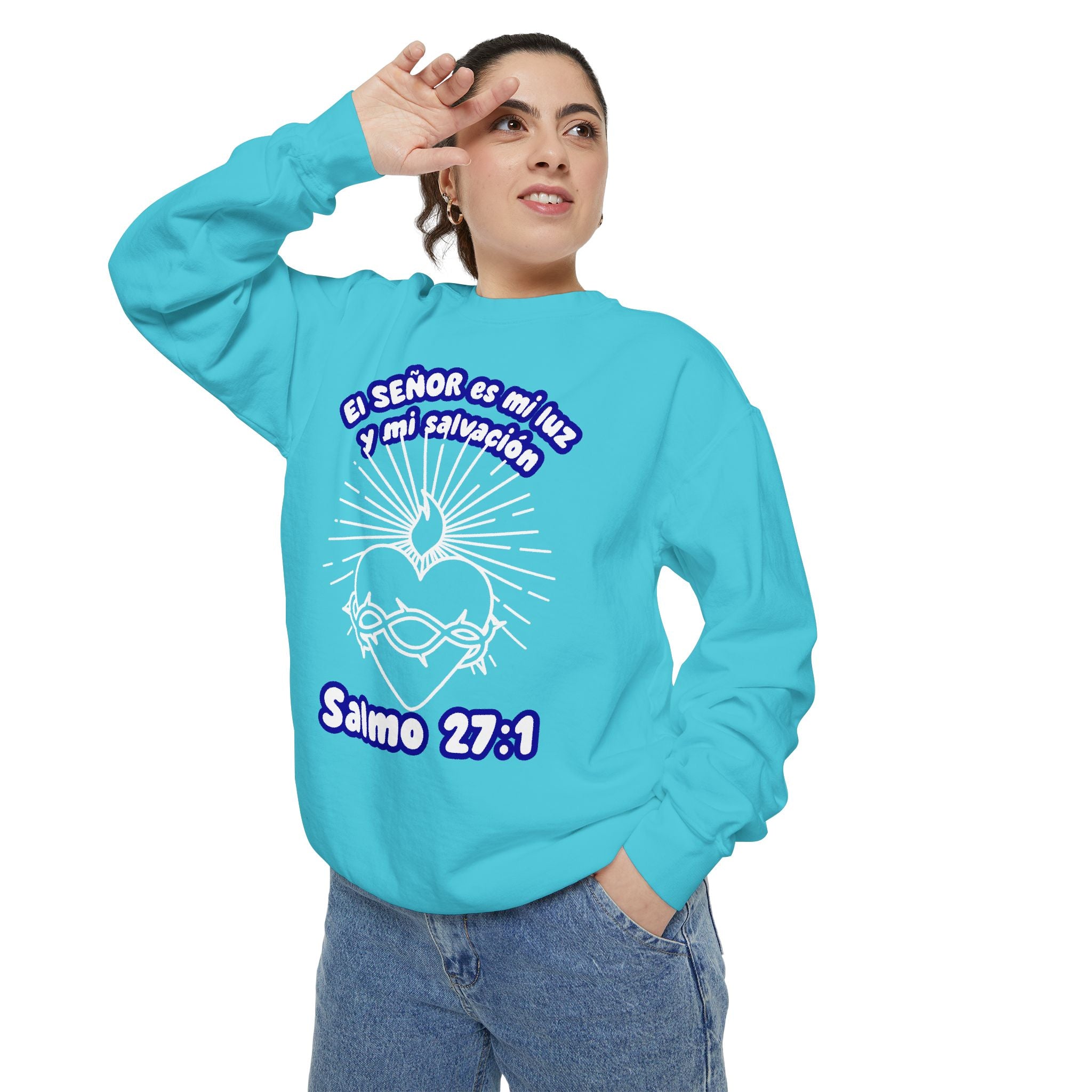 "El Señor es mi Luz y mi Salvación" – Sudadera Cristiana en Español - Sweatshirt for Her, HIm, Family.
