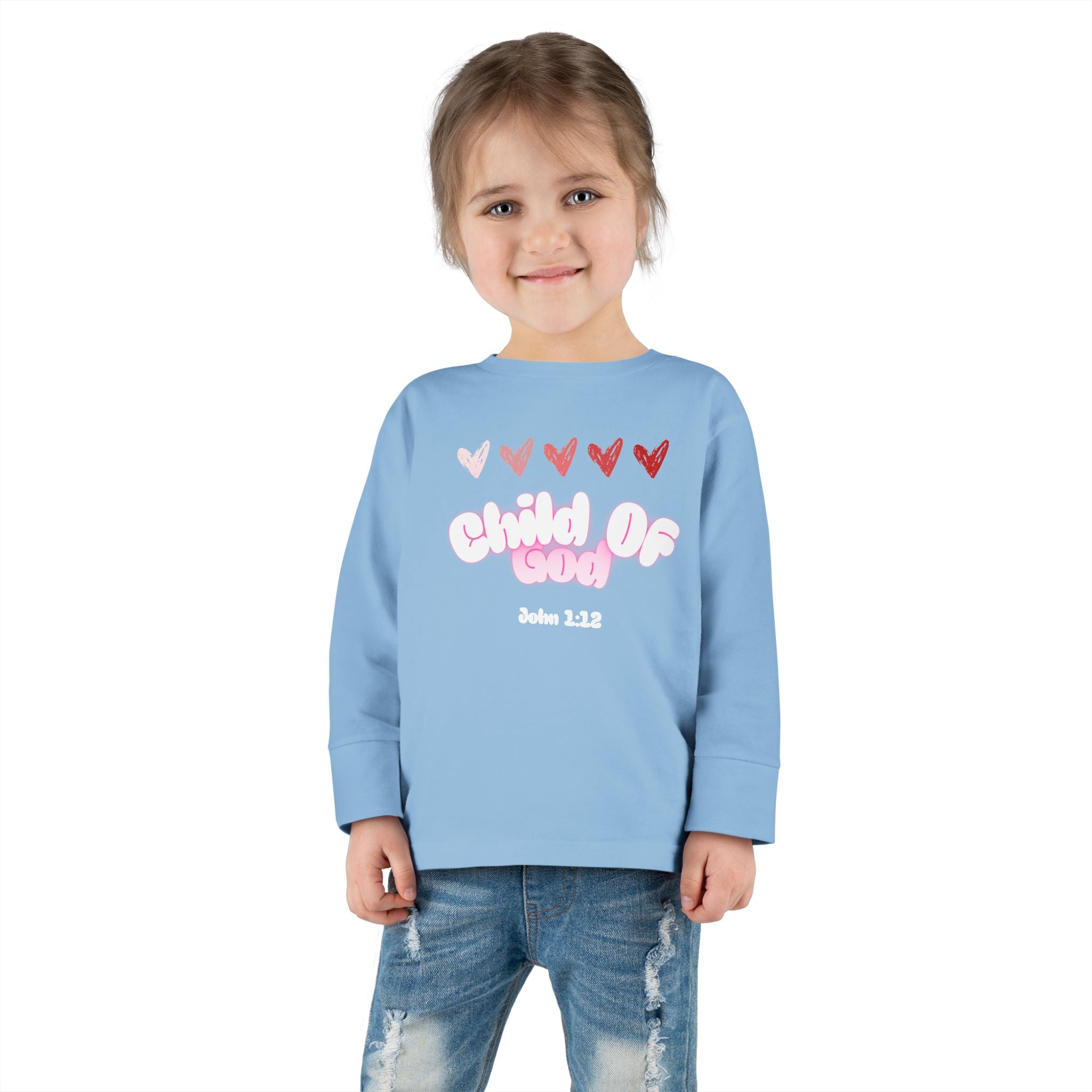 Toddler Tee featuring John 1:12- Child of God - Faithfully Hecho