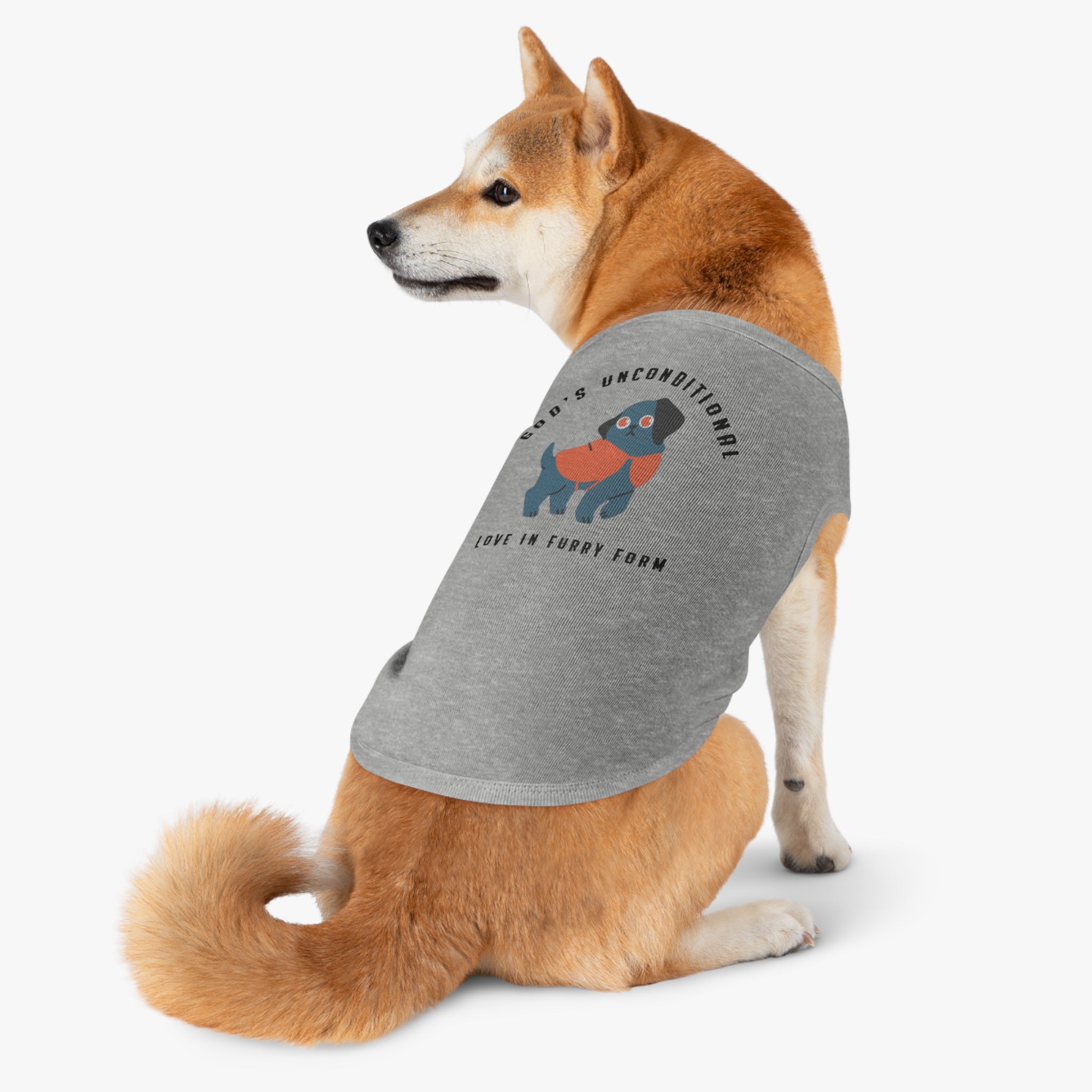 Stylish Pet Tank Top | God's Unconditional Love in Furry Form | Cute Dog Apparel for Any Occasion, Dog Lovers, Gift for Pet Owners, [Personalization Available]