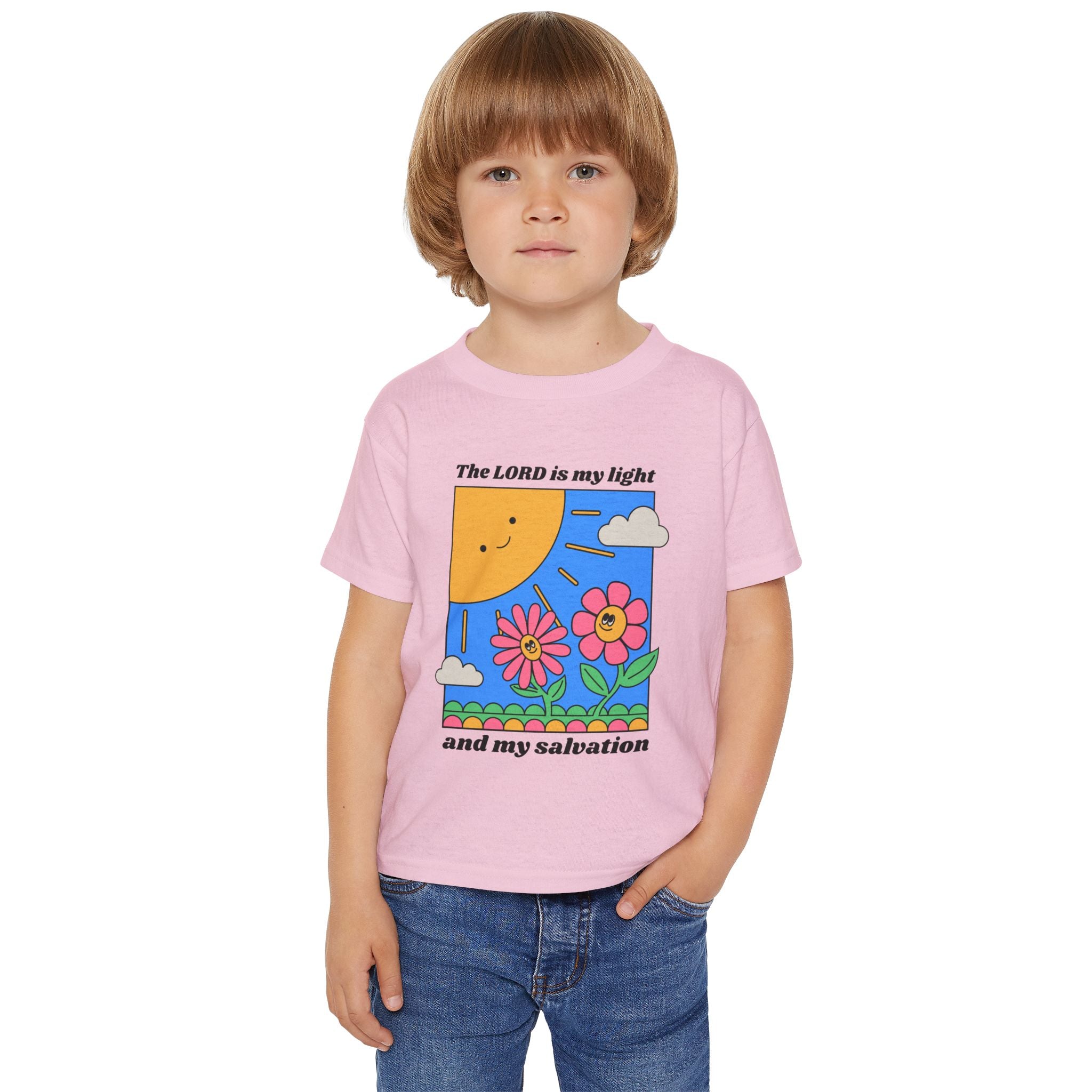 THe LORD is my light and Salvation Toddler T-Shirt, Toddler Shirt faith family, Cute Kids Clothing, Birthday Gift, Everyday Wear, Fun Playtime Top