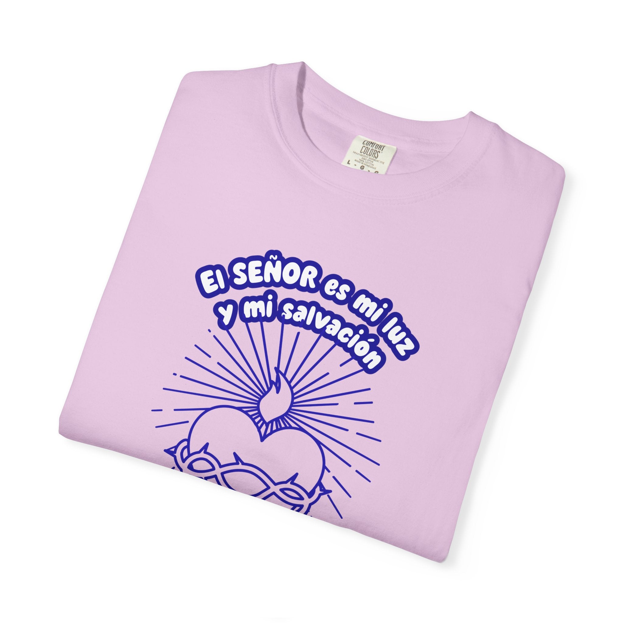 Christian Unisex Spanish Tee - Inspirado en el Salmo 27:1 " El seÑor es mi Luz y mi Salvacion. Great for gift, Birthday, Church.