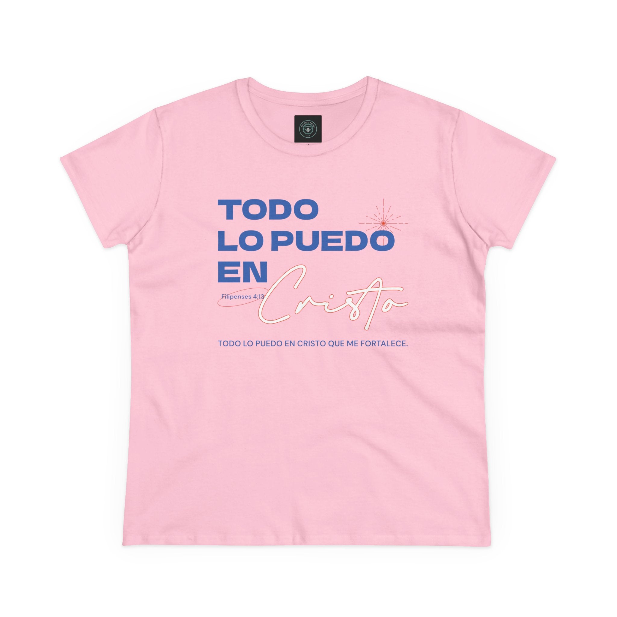 Cotton Tee - Spanish 'Todo Lo Puedo En Cristo'