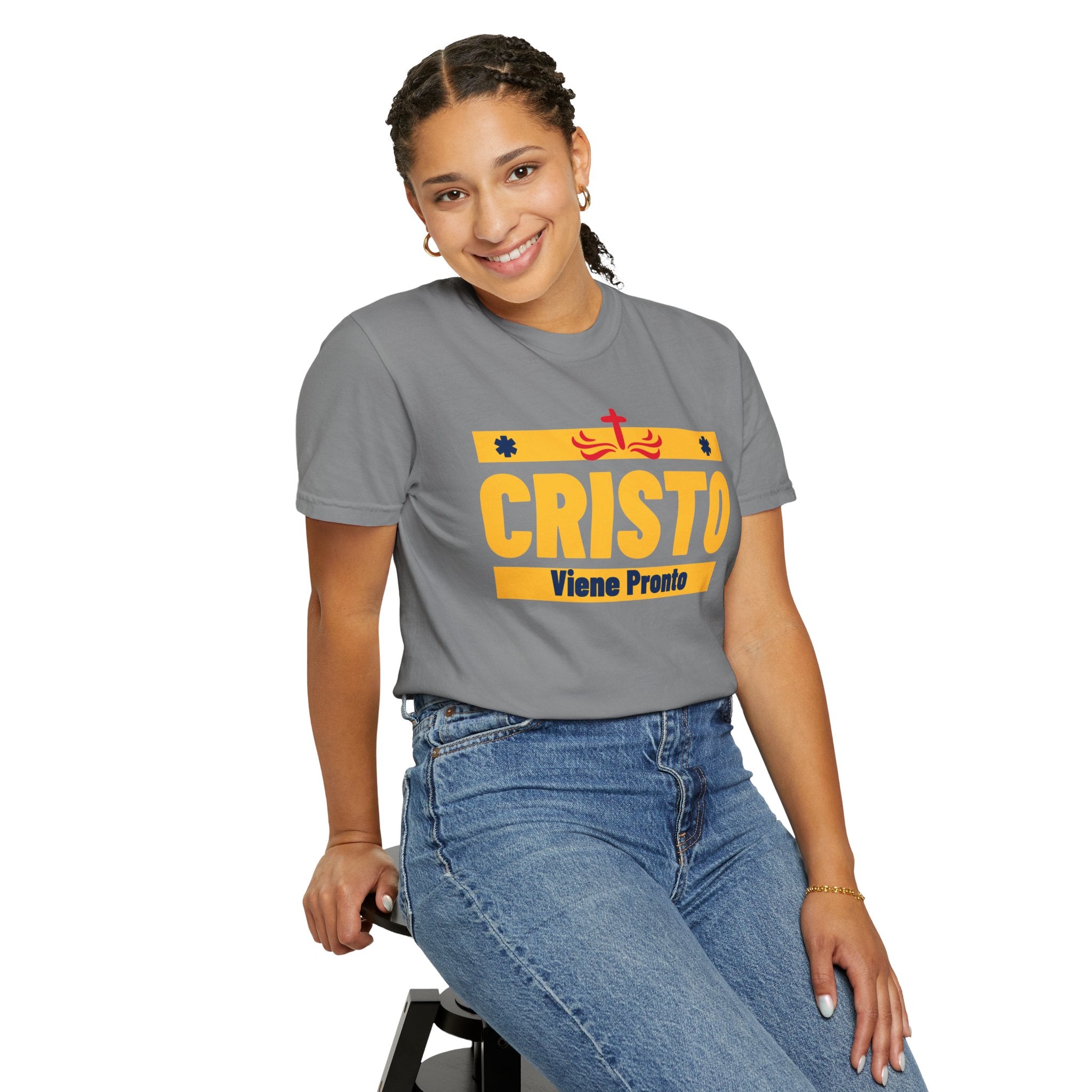 Cristo Viene Pronto Español Faith-Unisex Tee unisex, Family Spiritual Gift, Casual Wear, Perfect for couples or Family Para Hombre y Mujer, Christian Attire
