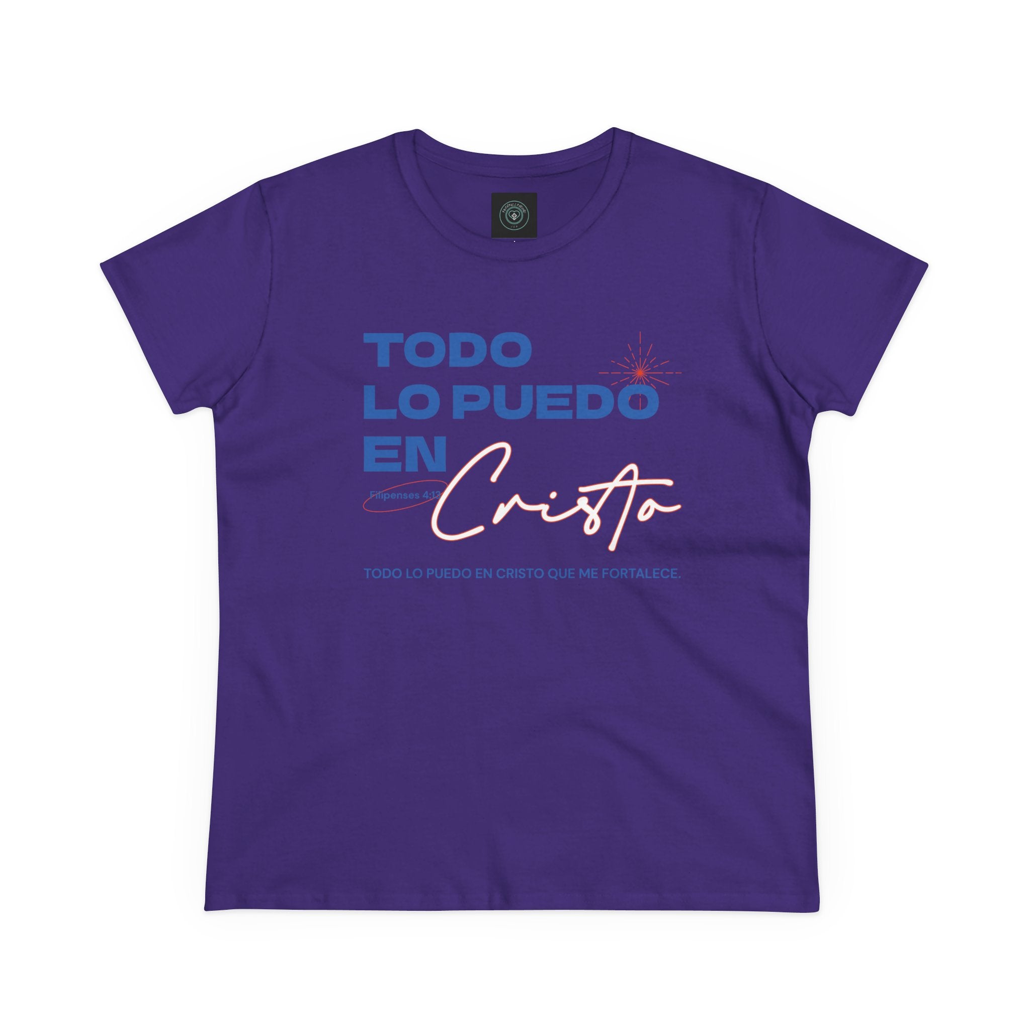 Cotton Tee - Spanish 'Todo Lo Puedo En Cristo'