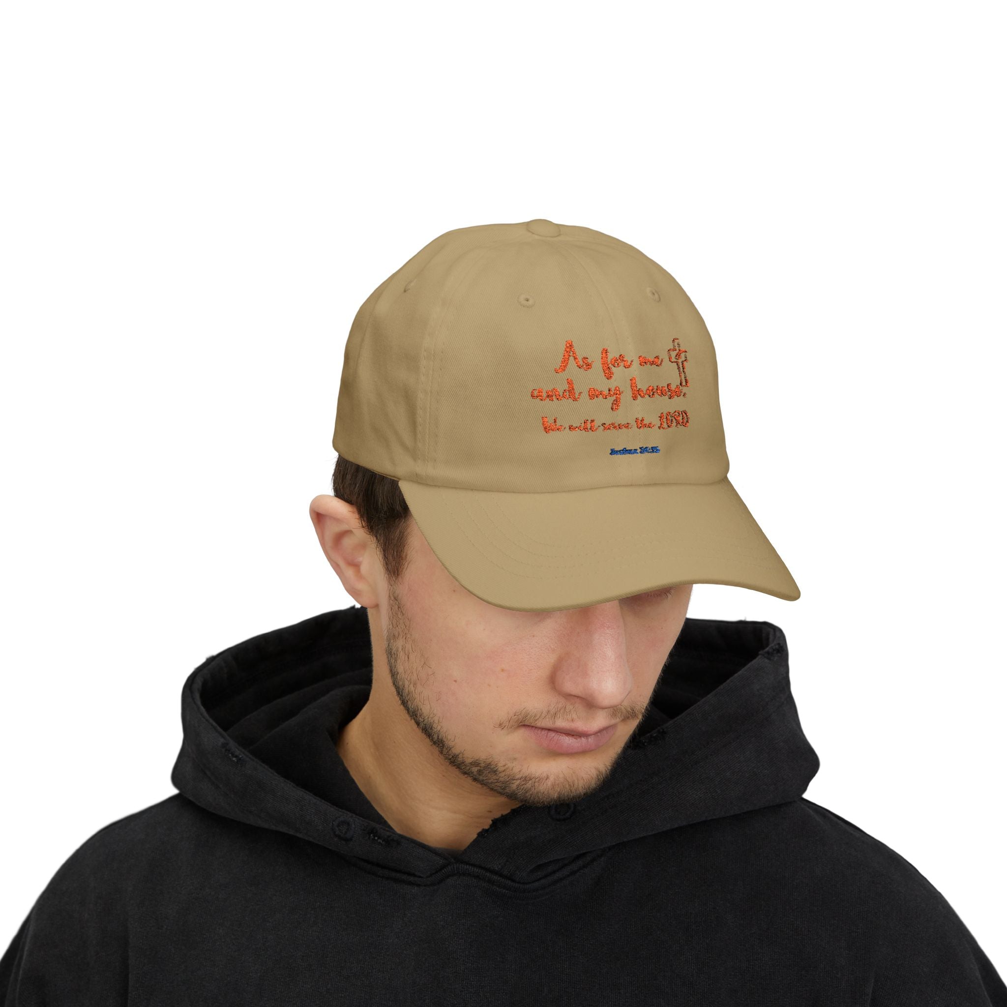 As for Me and My House Cap, Classic Dad Cap with Scripture, Christian Faith Accessories, Gift for Him, Father's Day Cap