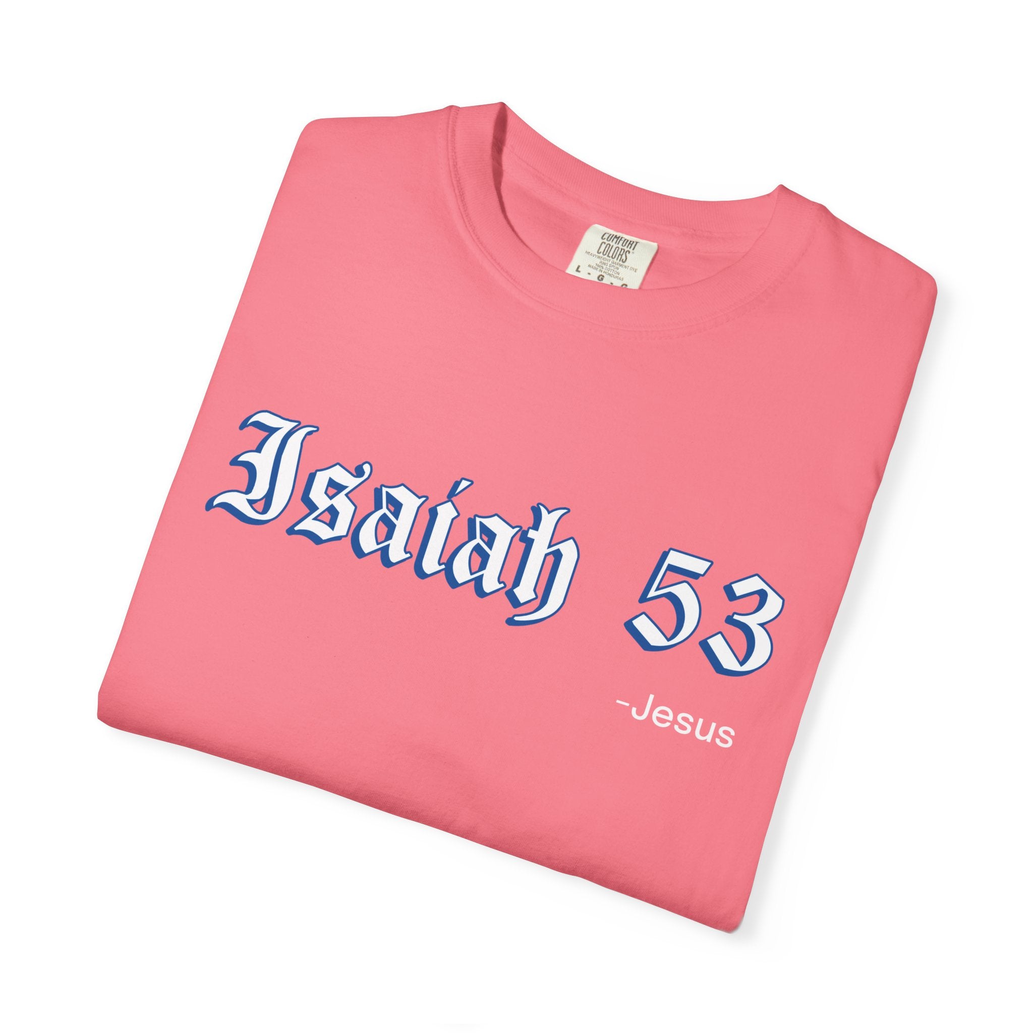 Bible Verse Unisex T-shirt - Isaah 53 Design - Jesus