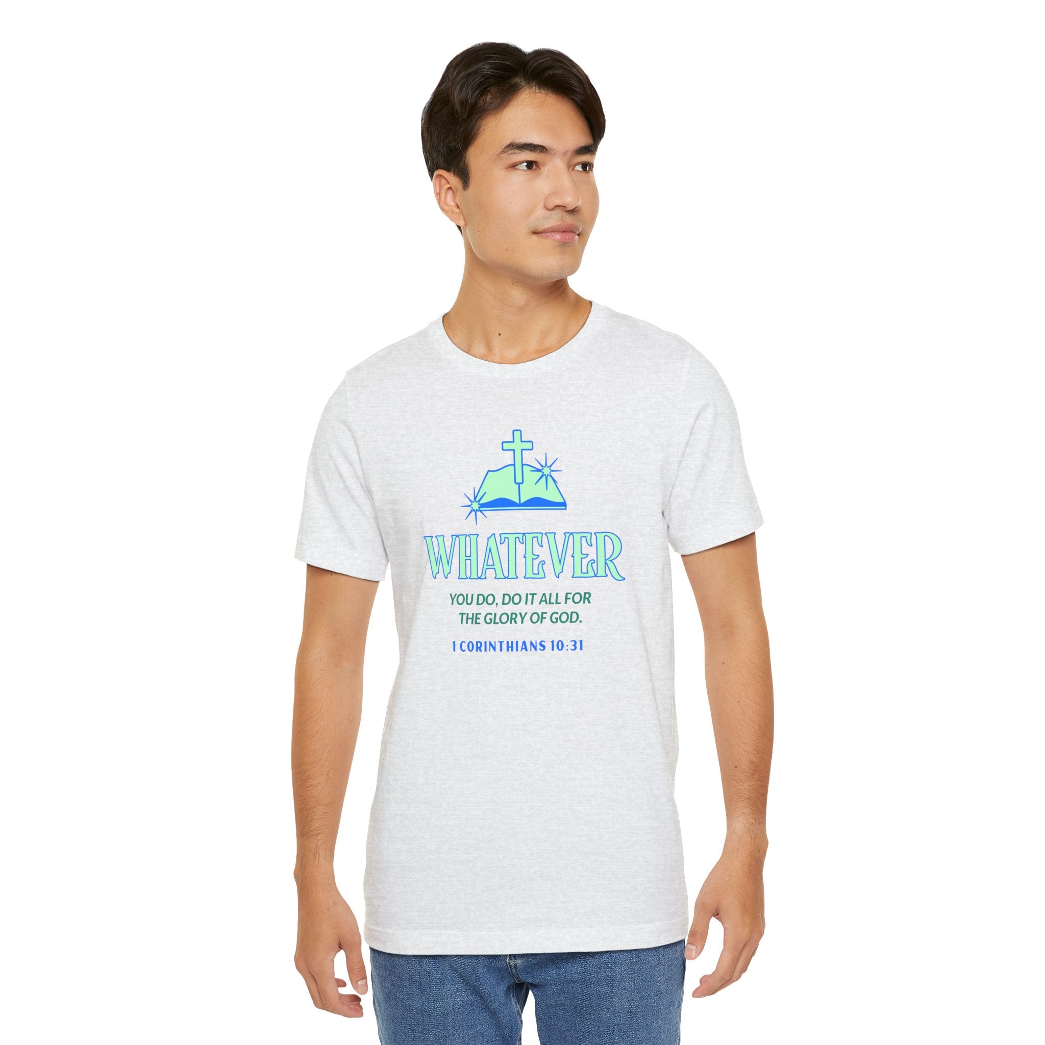 Do it for the Glory Of God. Unisex Tee unisex, Gospel Bible Verse Shirt, Family Spiritual Gift, Casual Wear, Perfect for Holidays, Family or couples, Christian Attire