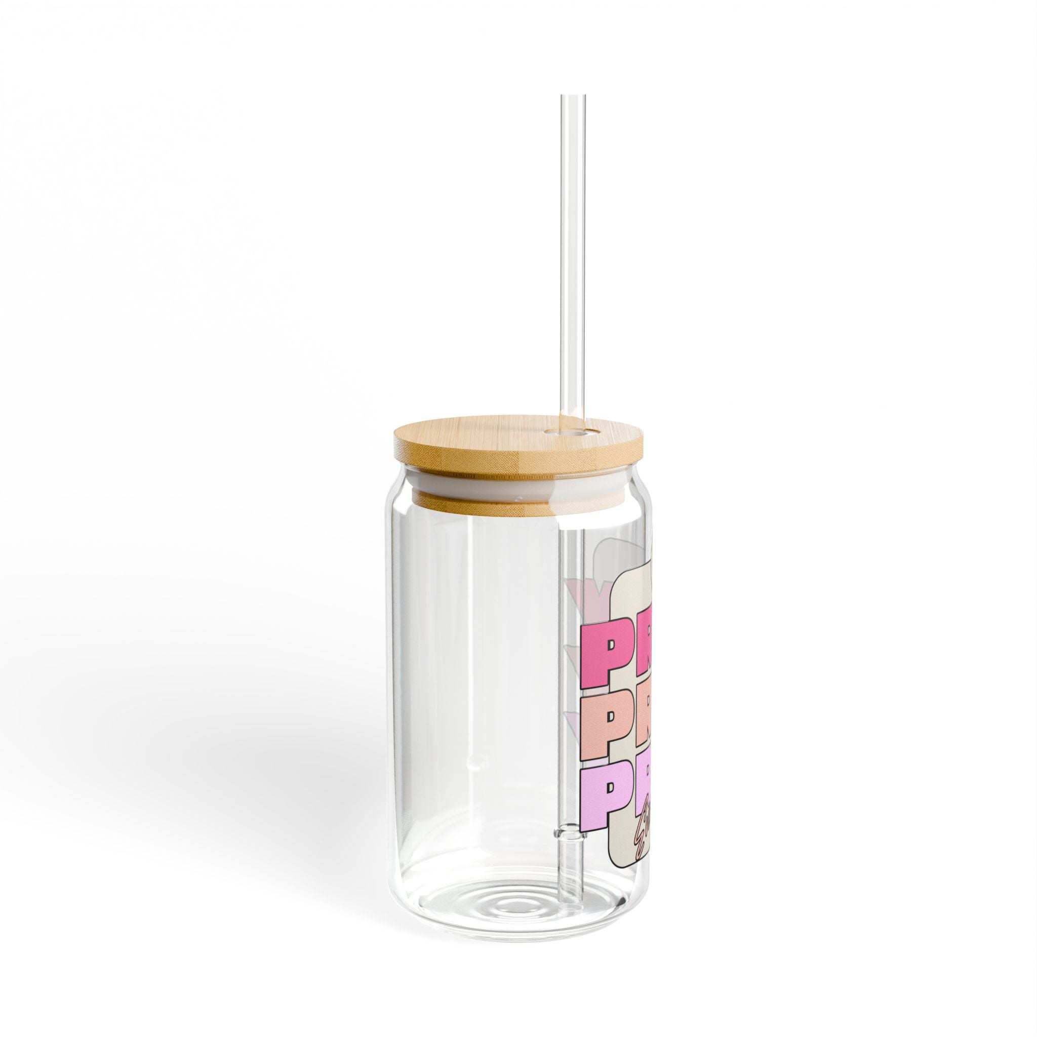 Pray Everyday Stylish Sipper Glass | 16oz | Faith inspired, Chrisian Fun Personalized Drinkware, Perfect for Home, Parties, Gifts, Eco-Friendly & Reusable!