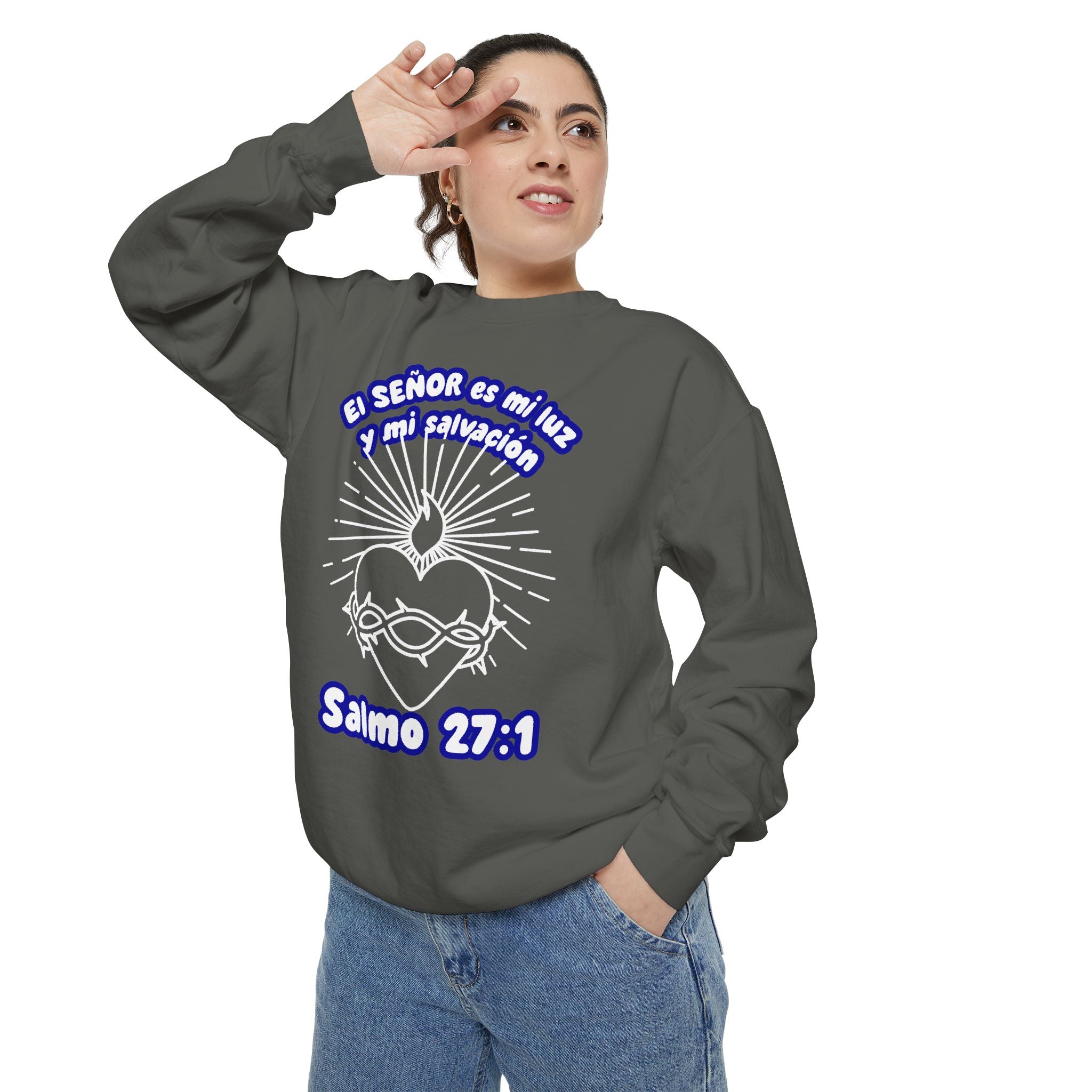 "El Señor es mi Luz y mi Salvación" – Sudadera Cristiana en Español - Sweatshirt for Her, HIm, Family.