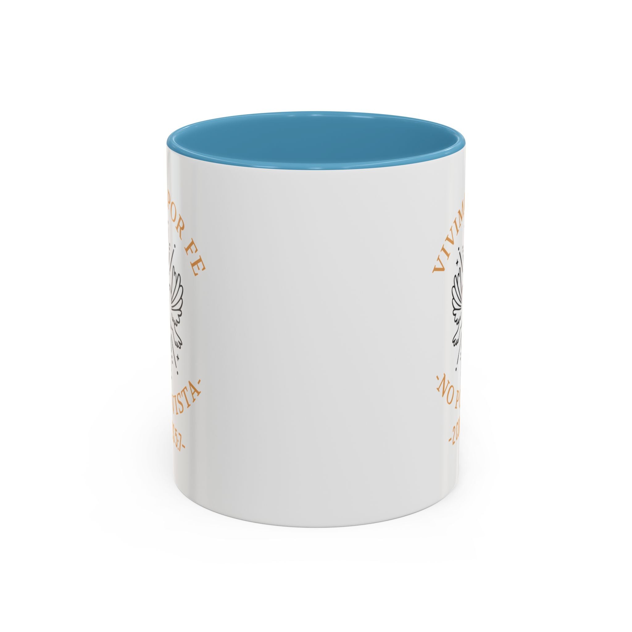 Coffee Mug Cristianos -  "Vivimos por Fe no por Vista" Taza de Cafe Fe Religiosa 11oz/15oz