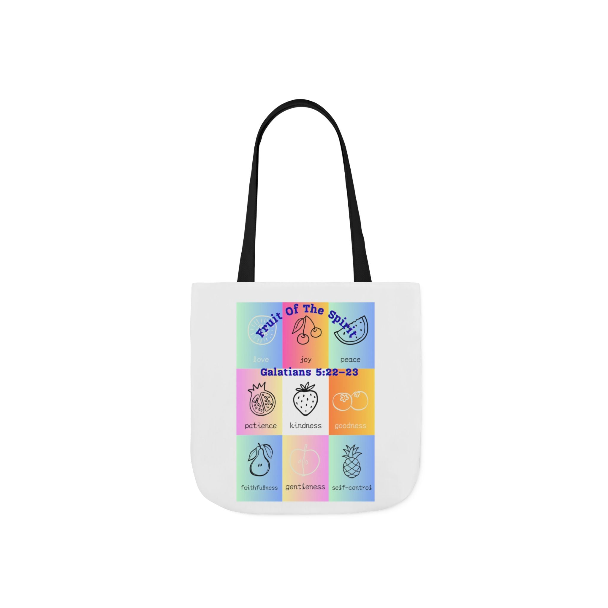 Colorful Inspirational Canvas Tote Bag with Stylish 5-Color Straps | Motivational Gift, Eco-Friendly, Grocery Bag, Teacher's Tote, Beach Bag