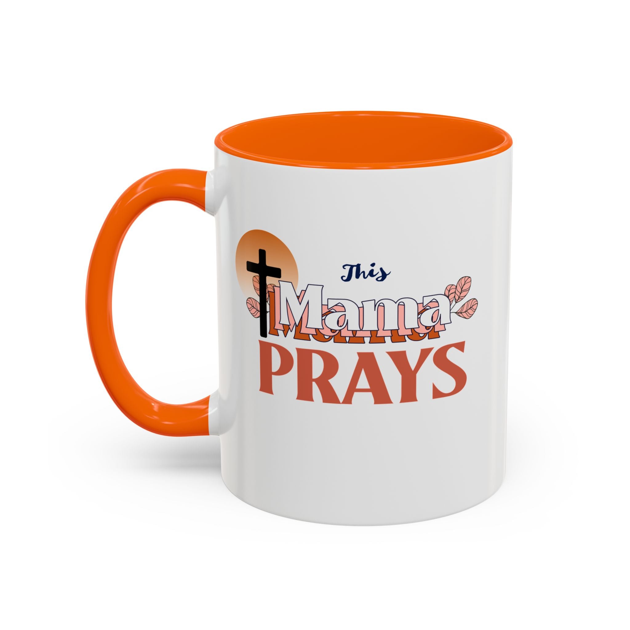 Faith-Inspired Accent Coffee Mug - Meaningful Gift for Moms, Christian Decor, Daily Inspiration, Family Gatherings, Religious Occasions