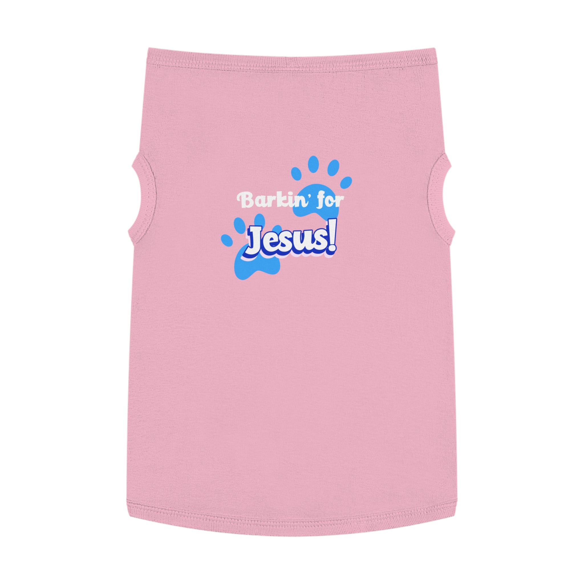 Copy of Barkin' for Jesus Pet Tank Top - Cute Dog Shirt, Christian Dog Apparel, Pet Gift for Dog Lovers, Funny Pet Clothes, Religious Dog Tank. [Personalization Available]