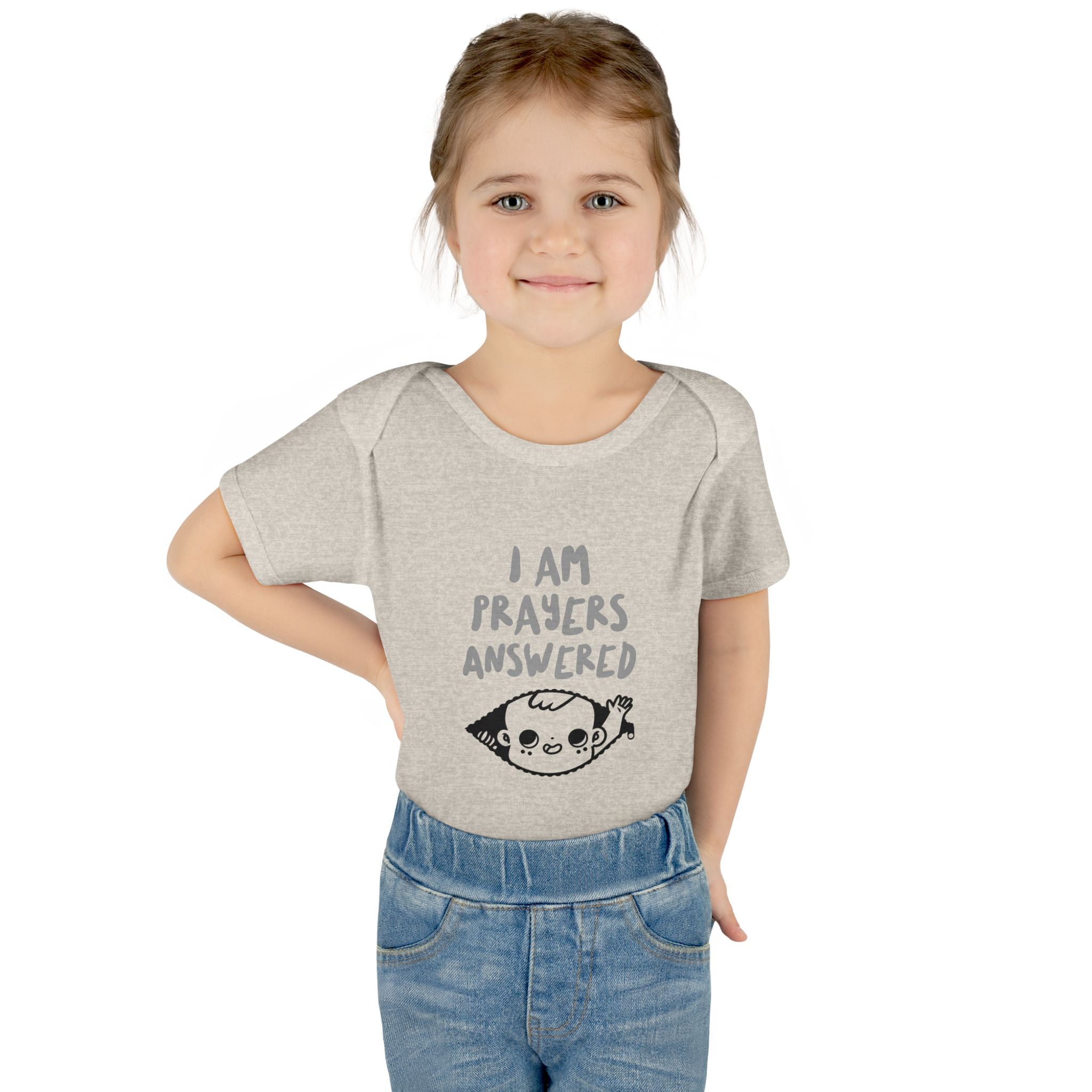 Prayers answered Infant Bodysuit, Cute Baby Outfit, Baby Shower Gift Girl or boy, Newborn Clothes, Christian Baby Apparel
