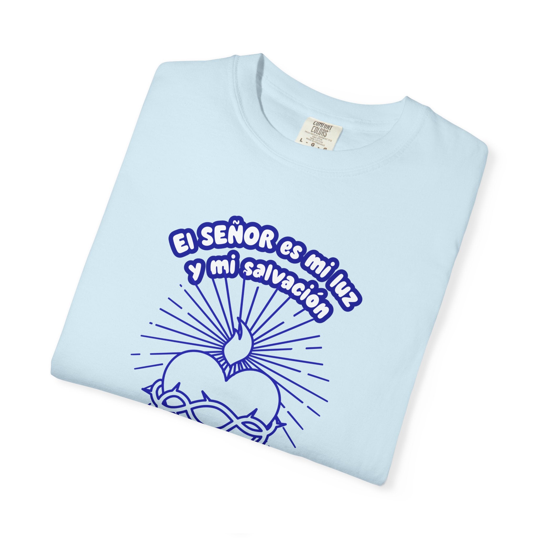 Christian Unisex Spanish Tee - Inspirado en el Salmo 27:1 " El seÑor es mi Luz y mi Salvacion. Great for gift, Birthday, Church.