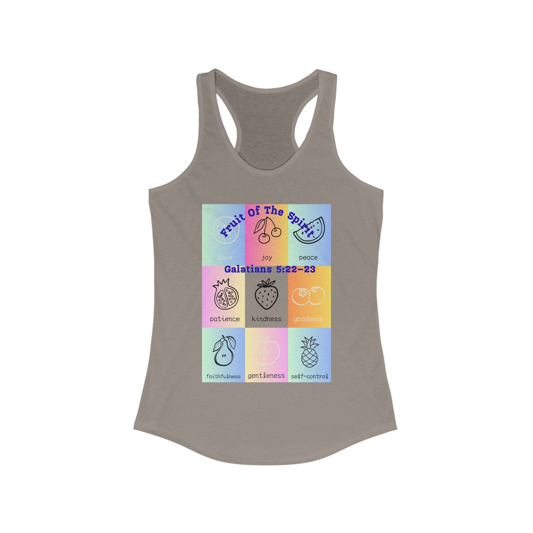 "Fruit of the Spirit" Tank Top – Christian Apparel | Galatians 5:22-23 Bible Verse Shirt | Faith-Based Unisex Workout Tank