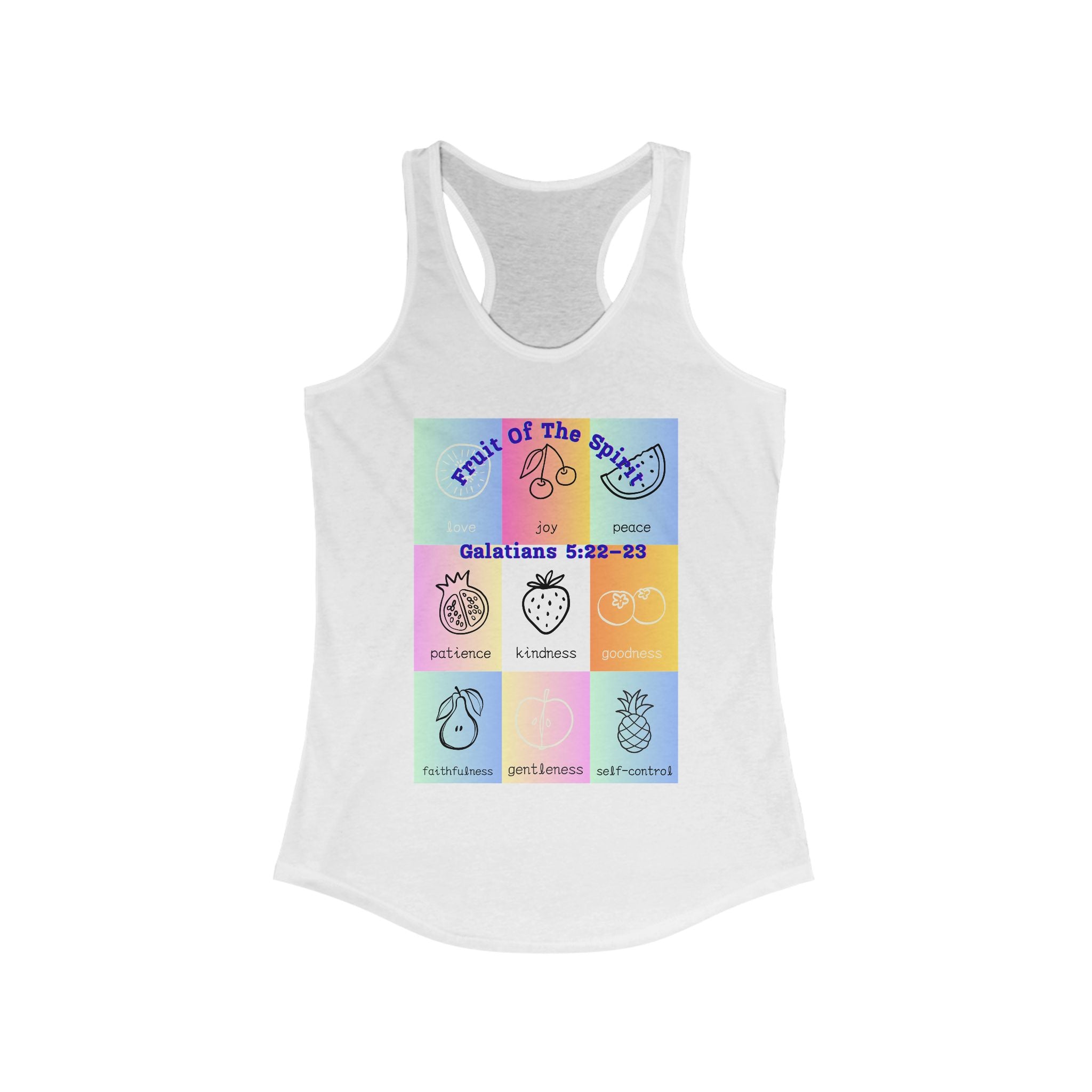 "Fruit of the Spirit" Tank Top – Christian Apparel | Galatians 5:22-23 Bible Verse Shirt | Faith-Based Unisex Workout Tank