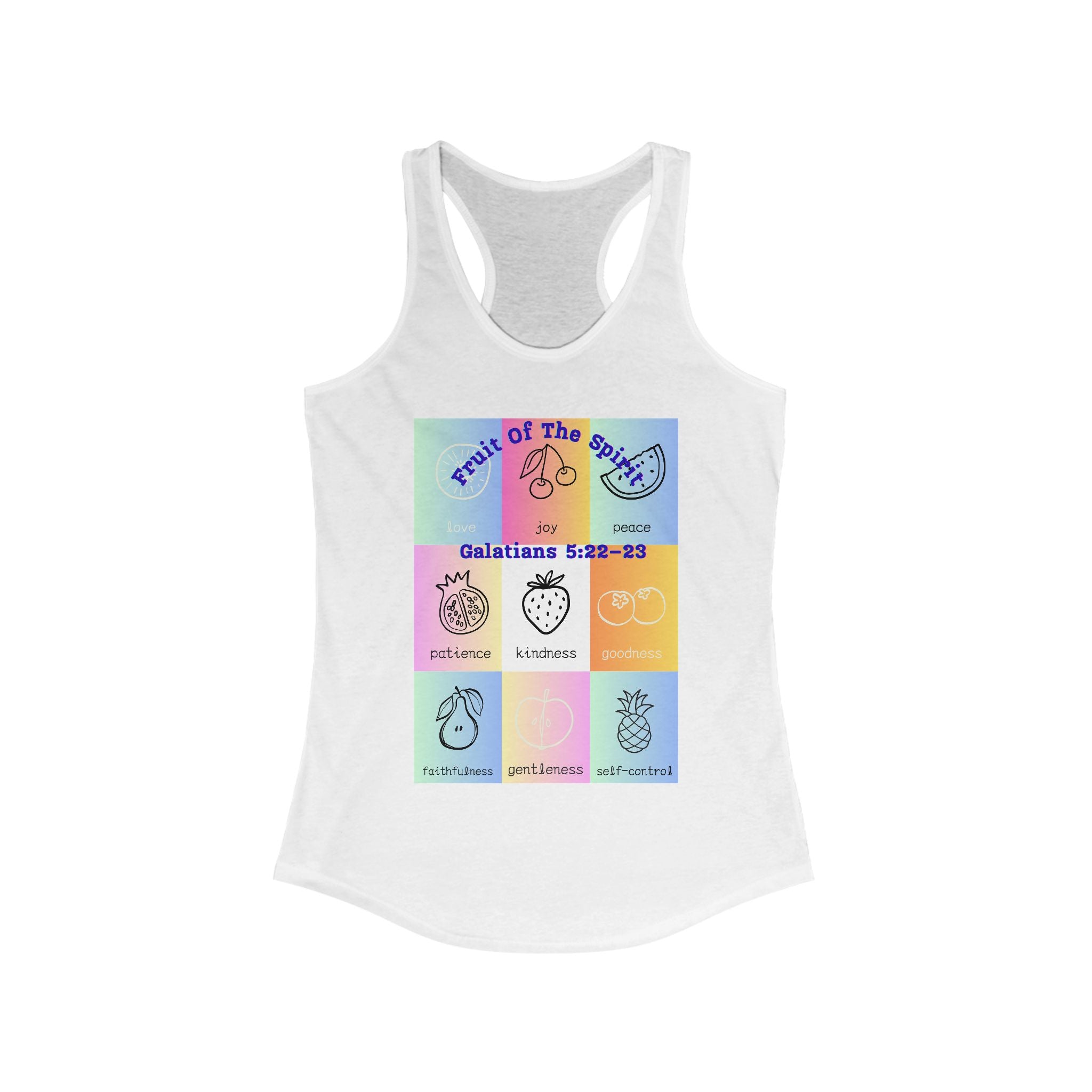 "Fruit of the Spirit" Tank Top – Christian Apparel | Galatians 5:22-23 Bible Verse Shirt | Faith-Based Unisex Workout Tank