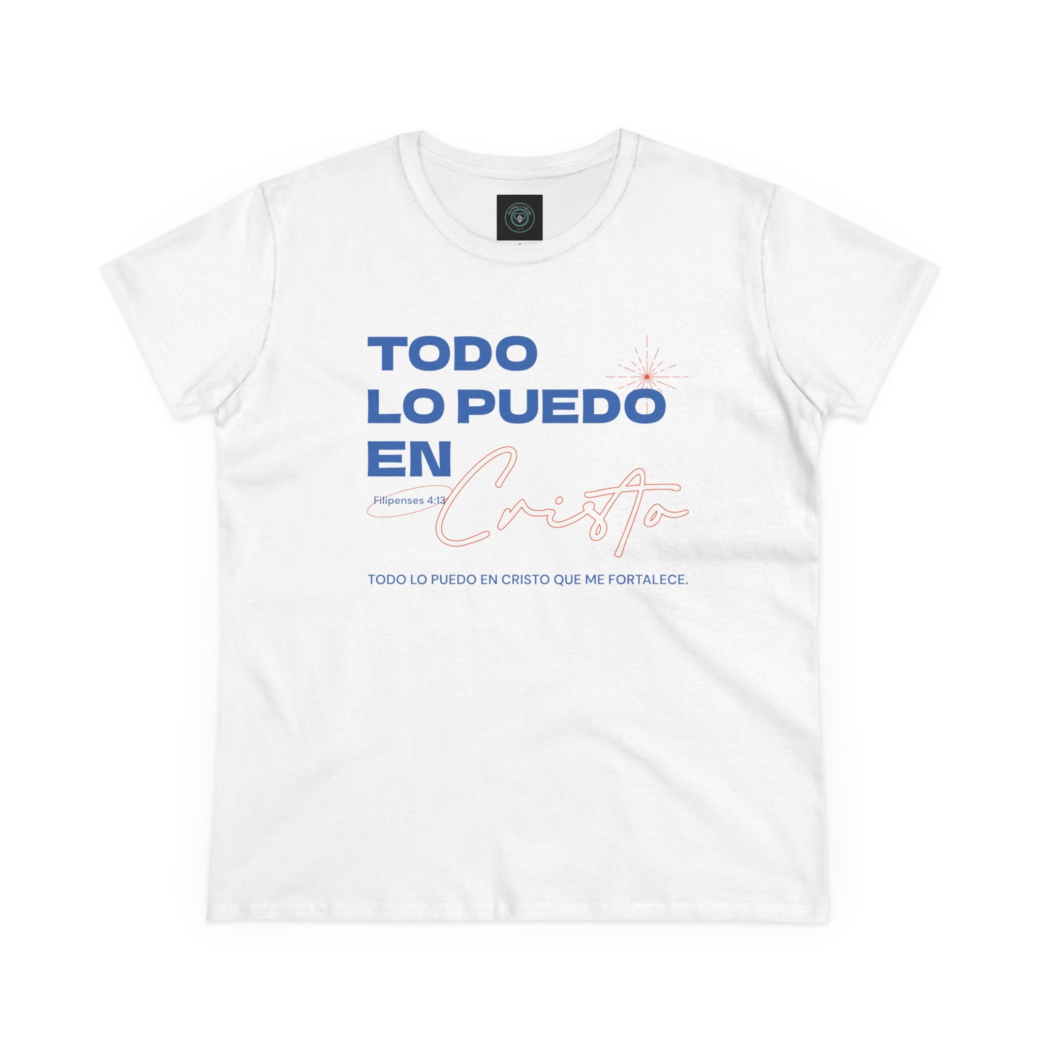 Cotton Tee - Spanish 'Todo Lo Puedo En Cristo'
