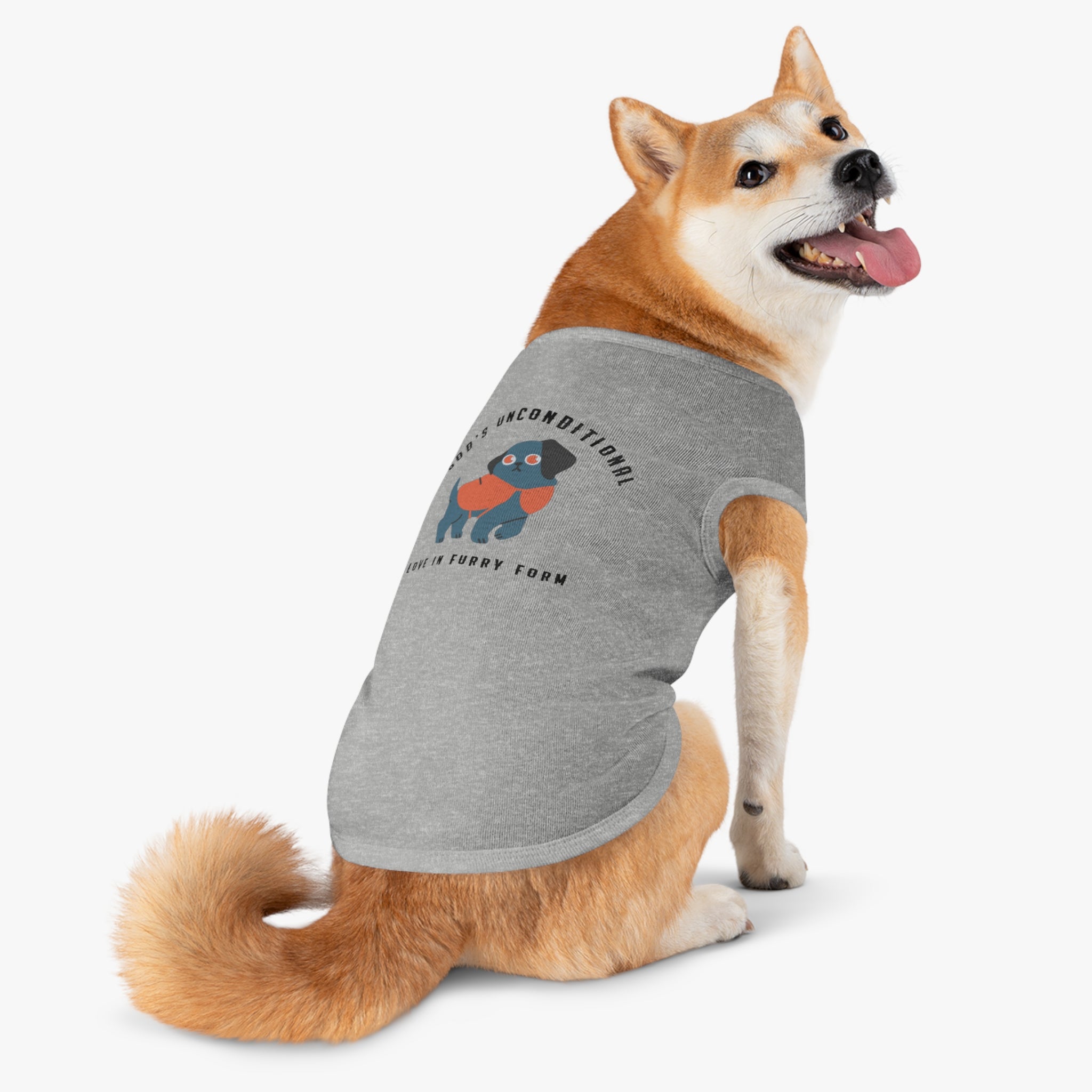 Stylish Pet Tank Top | God's Unconditional Love in Furry Form | Cute Dog Apparel for Any Occasion, Dog Lovers, Gift for Pet Owners, [Personalization Available]