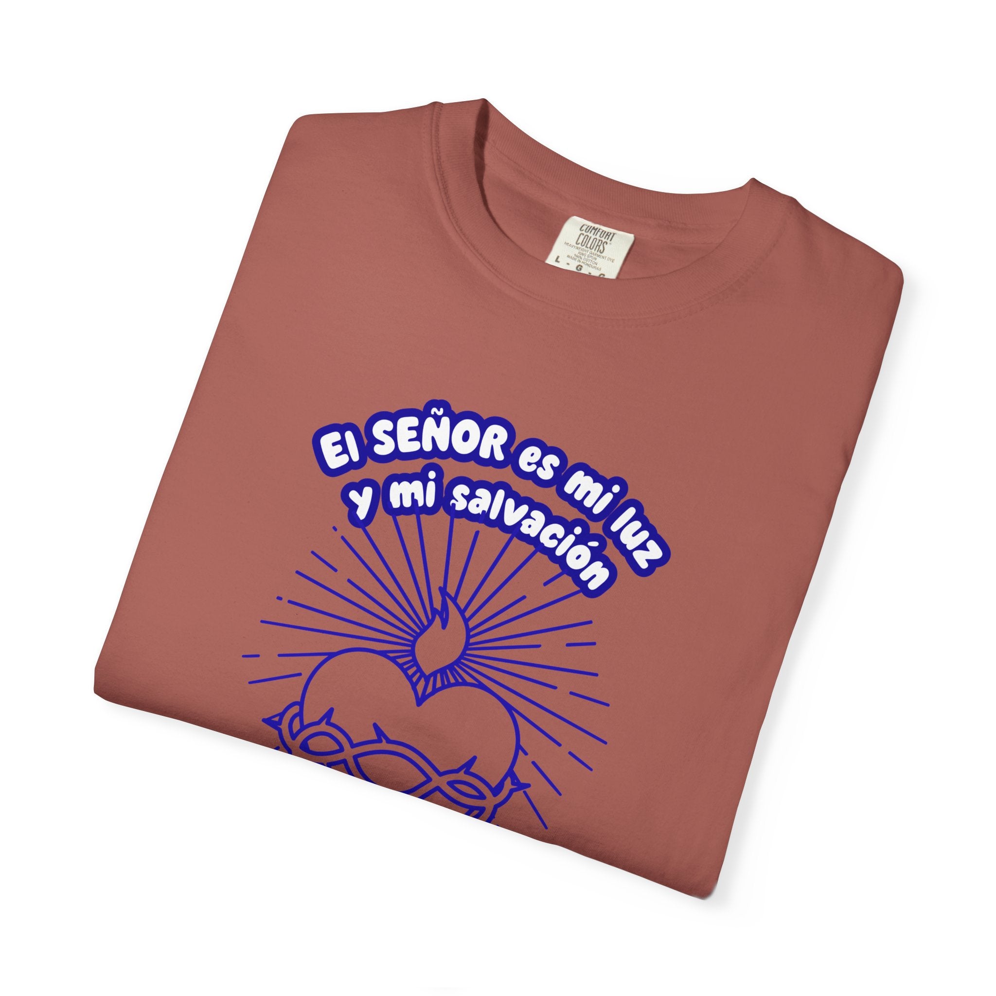 Christian Unisex Spanish Tee - Inspirado en el Salmo 27:1 " El seÑor es mi Luz y mi Salvacion. Great for gift, Birthday, Church.
