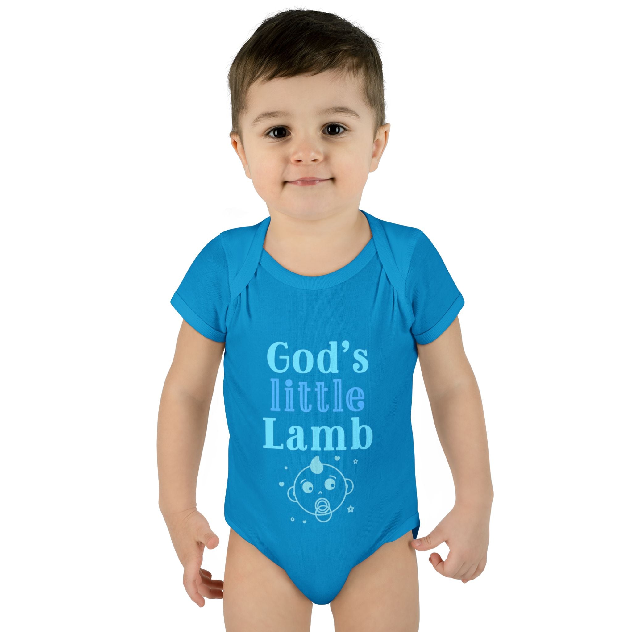 God's Little Lamb Infant Bodysuit, Cute Baby Outfit, Baby Shower Gift, Newborn Clothes, Christian Baby Apparel