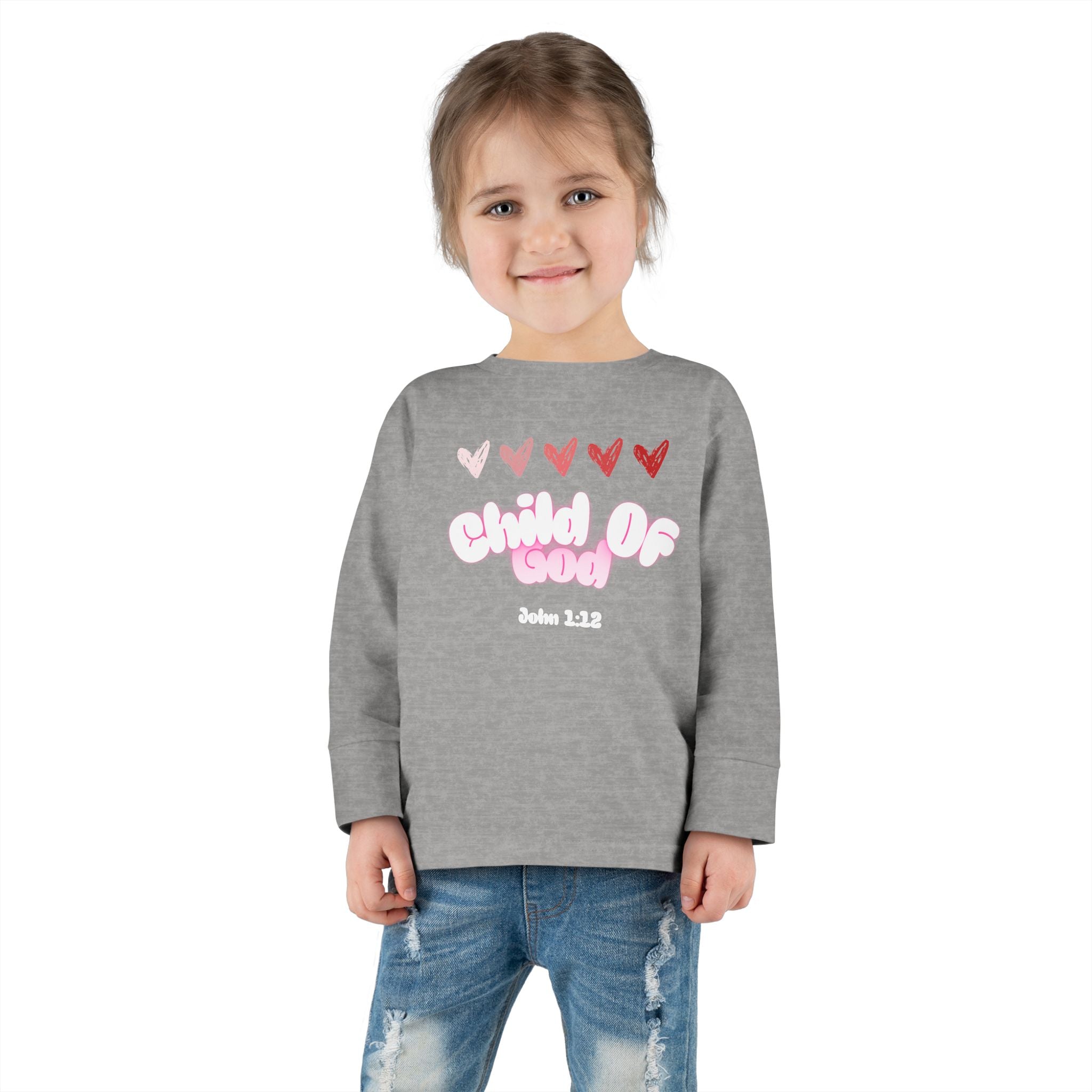 Toddler Tee featuring John 1:12- Child of God - Faithfully Hecho