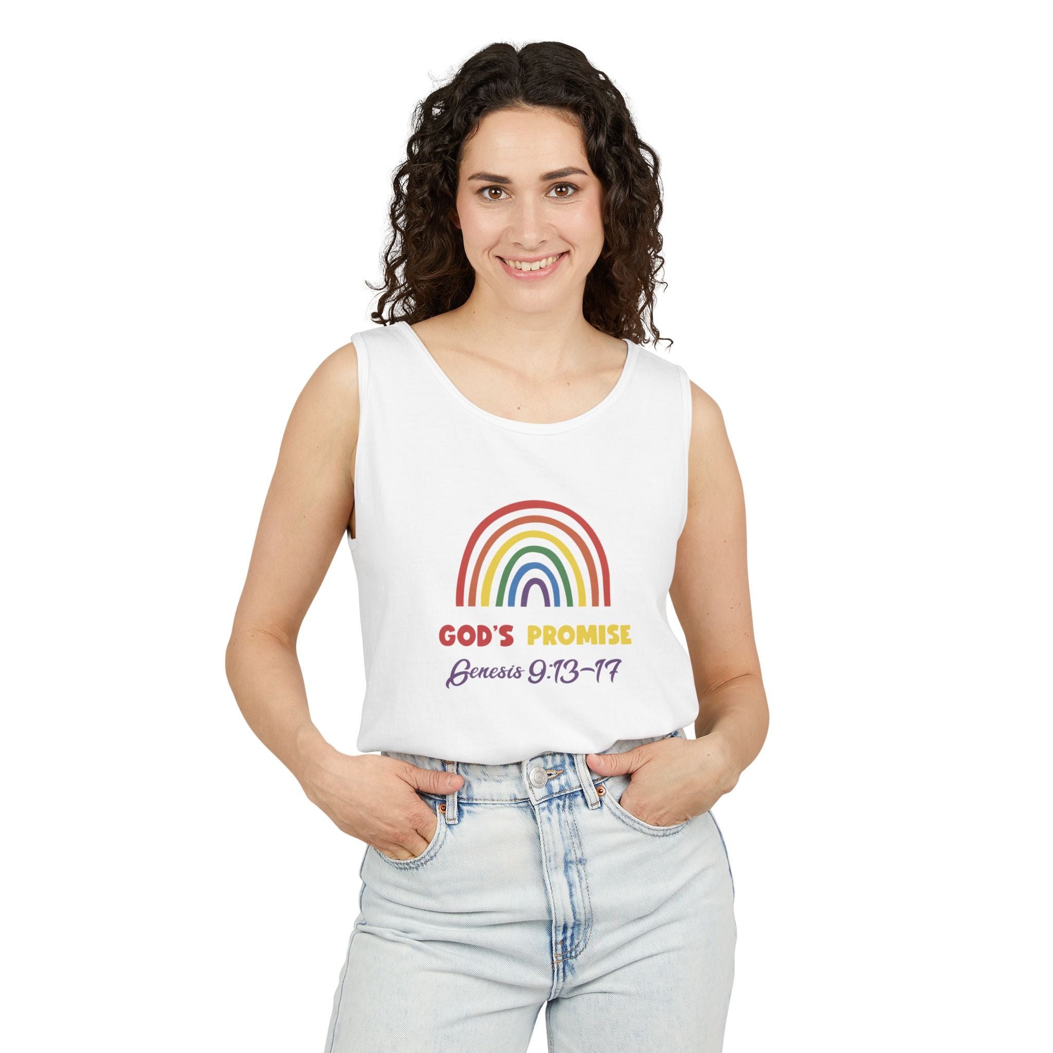 Tank Top God Promise Tee for Her - Genesis 9:13:17