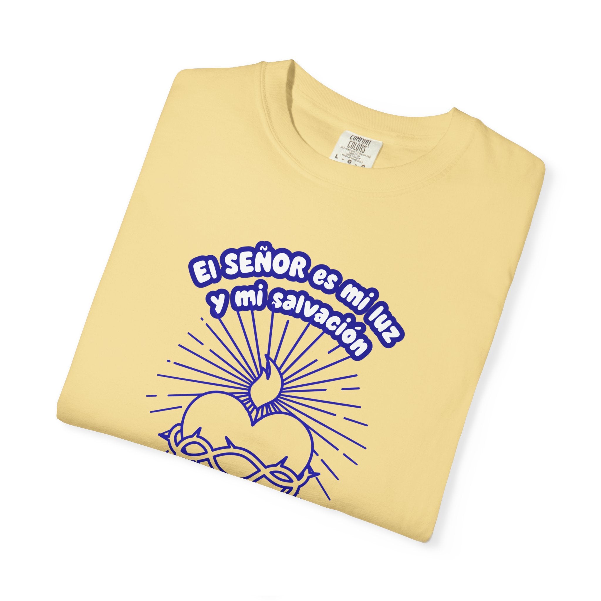 Christian Unisex Spanish Tee - Inspirado en el Salmo 27:1 " El seÑor es mi Luz y mi Salvacion. Great for gift, Birthday, Church.
