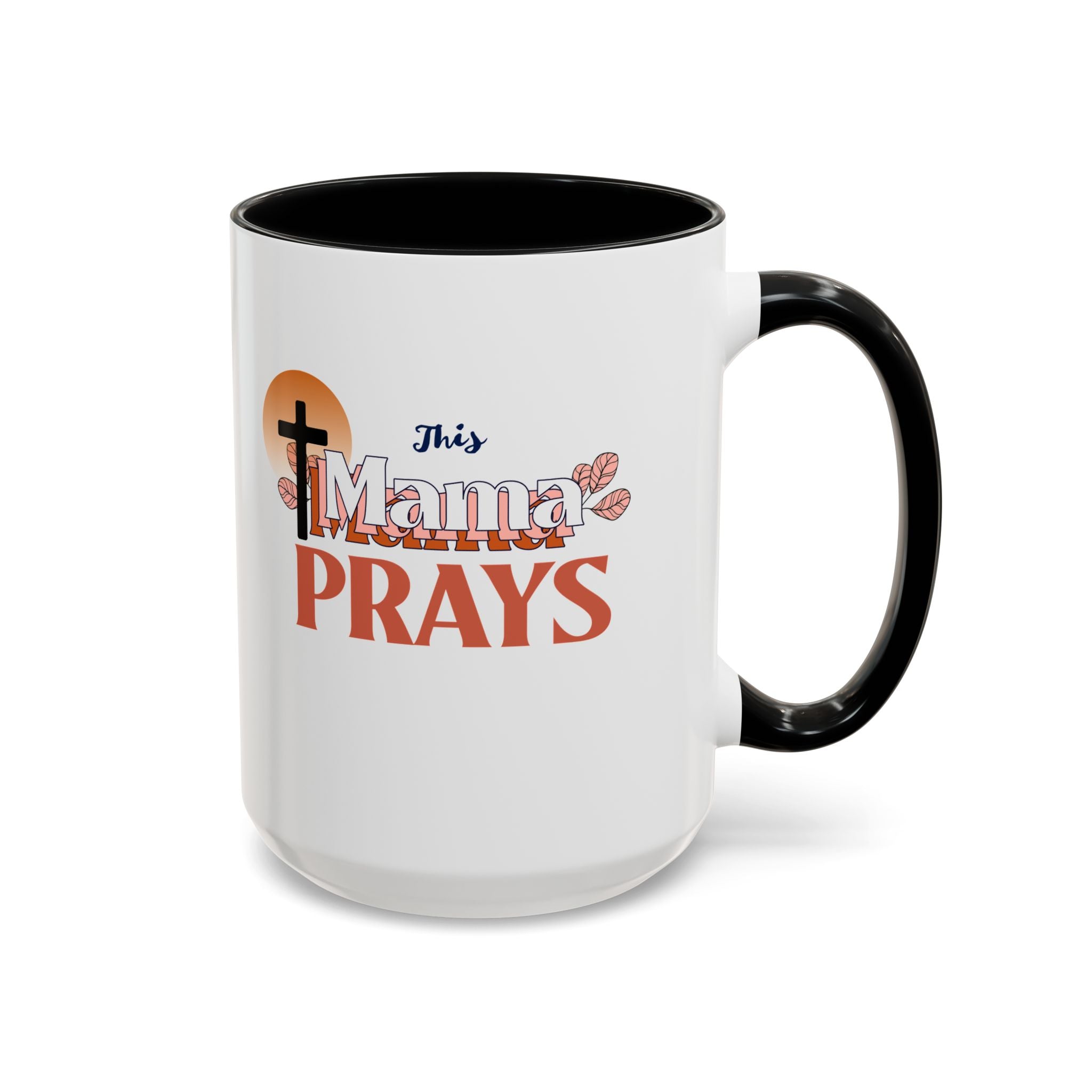Faith-Inspired Accent Coffee Mug - Meaningful Gift for Moms, Christian Decor, Daily Inspiration, Family Gatherings, Religious Occasions