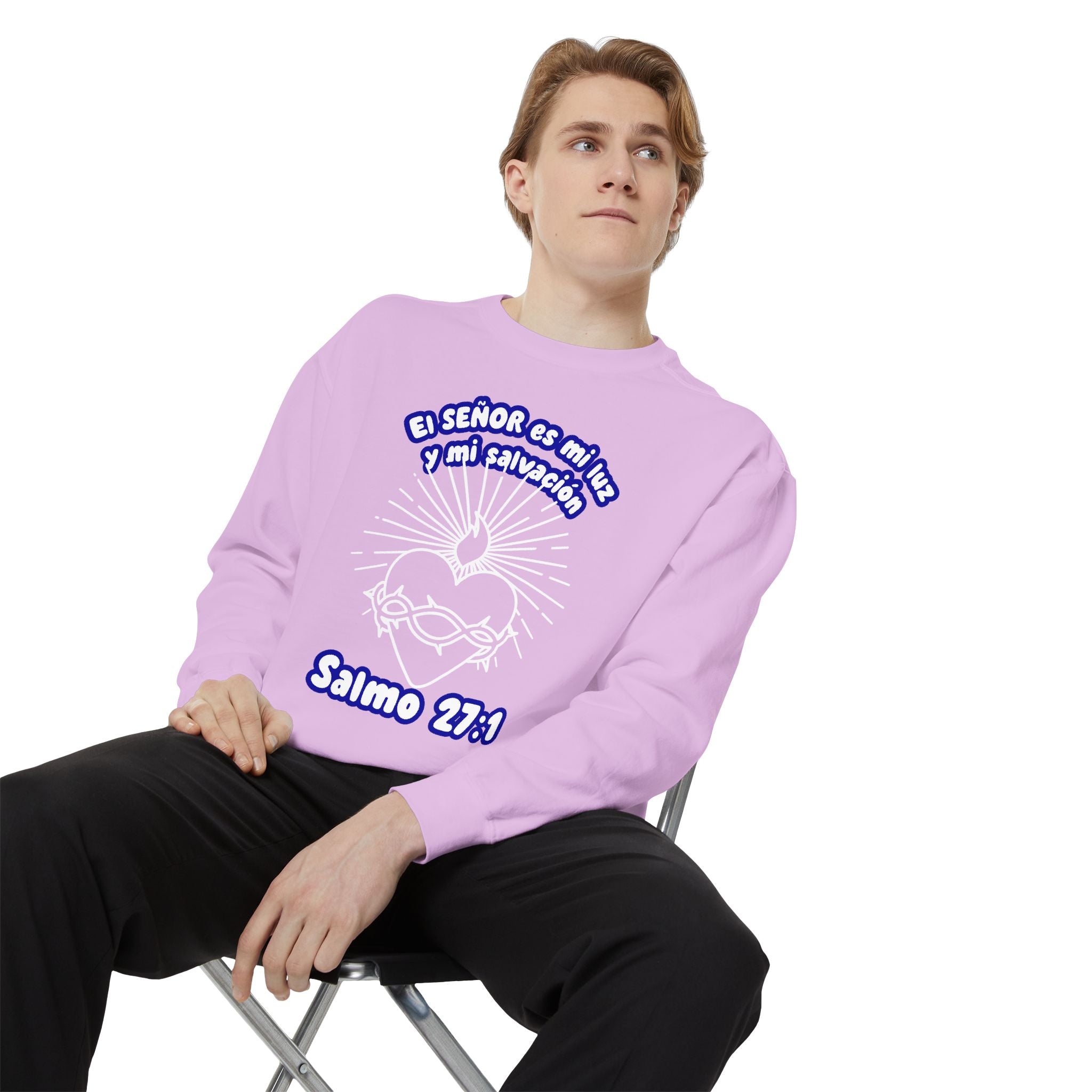"El Señor es mi Luz y mi Salvación" – Sudadera Cristiana en Español - Sweatshirt for Her, HIm, Family.