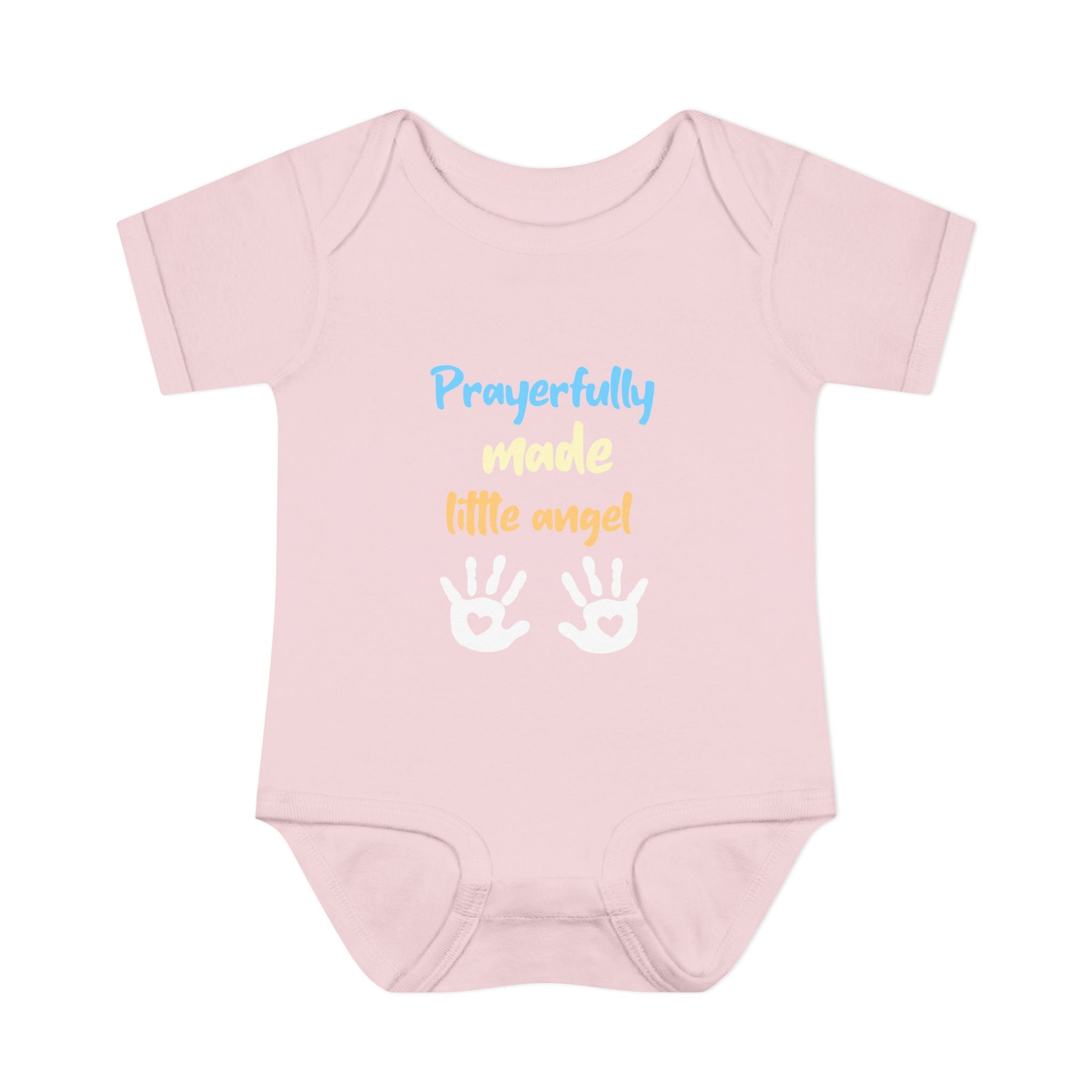 Prayerfully made Infant Bodysuit, Cute Baby Outfit, Baby Shower Gift Girl or Boy, Newborn Clothes, Christian Baby Apparel