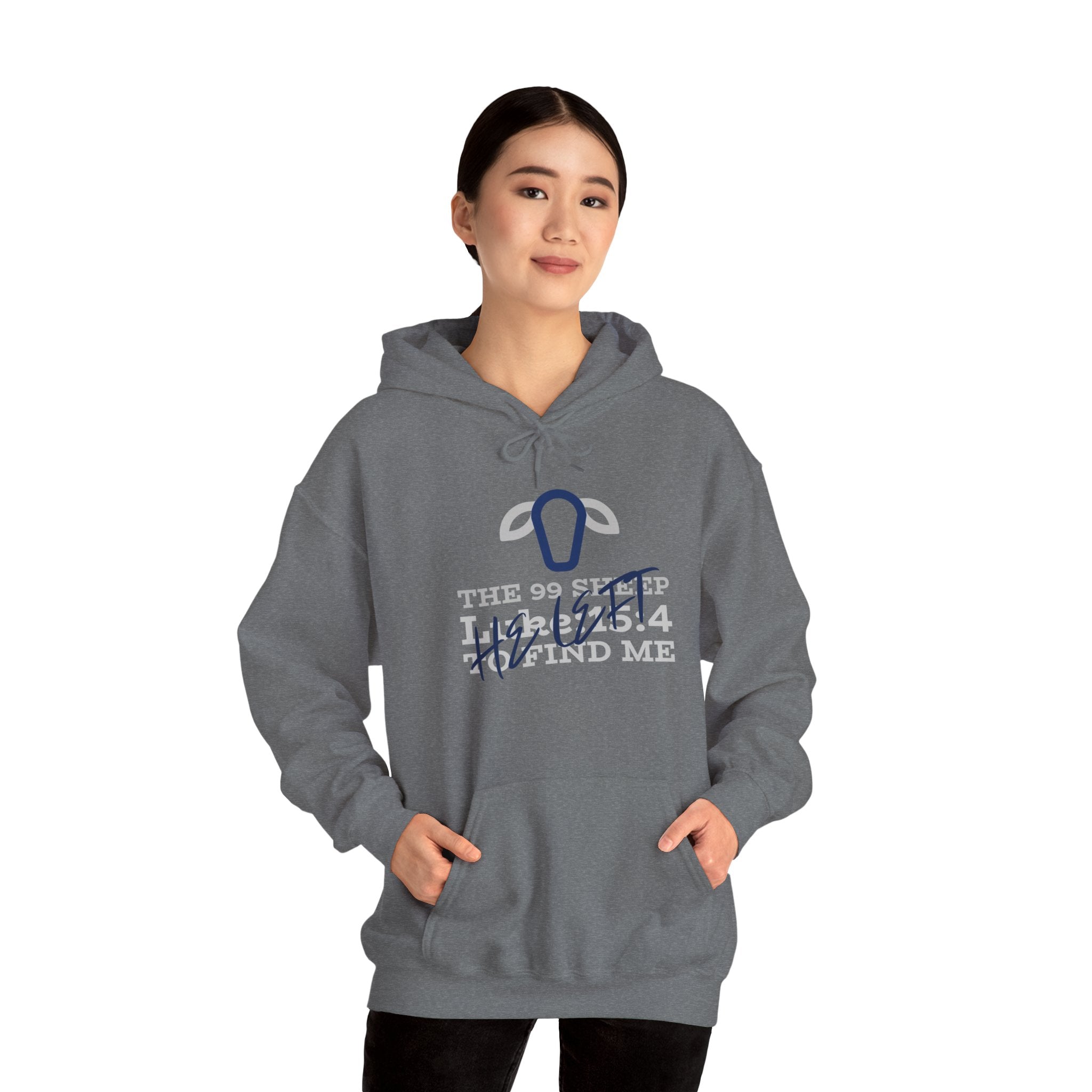 Faith-Inspired Unisex Hoodie - The lost Sheep, 99 Sheep - Comfort Meets Inspiration, Casual Wear, Gifts for Friends, Family, Spiritual Occasions, Cozy Everyday Wear