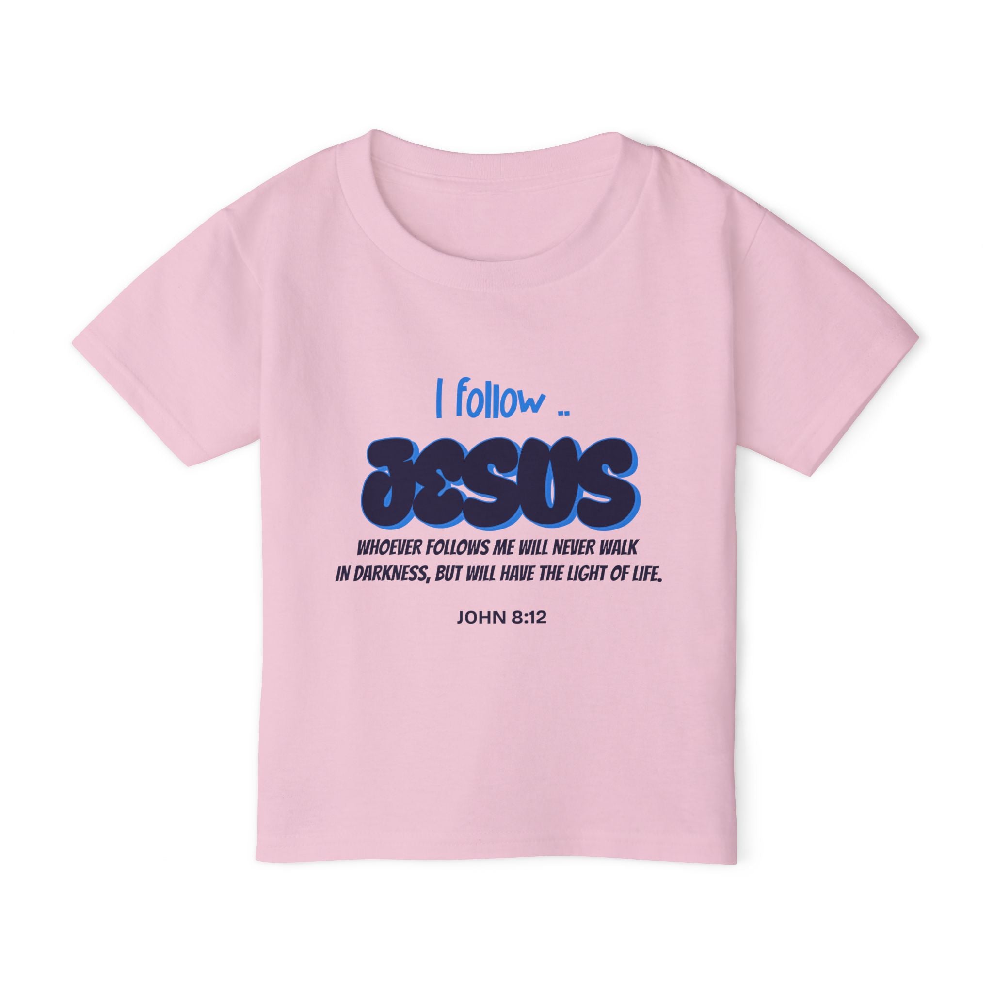 Toddler T-shirt - I Follow JESUS - Religious Christian Faith Tee for kids