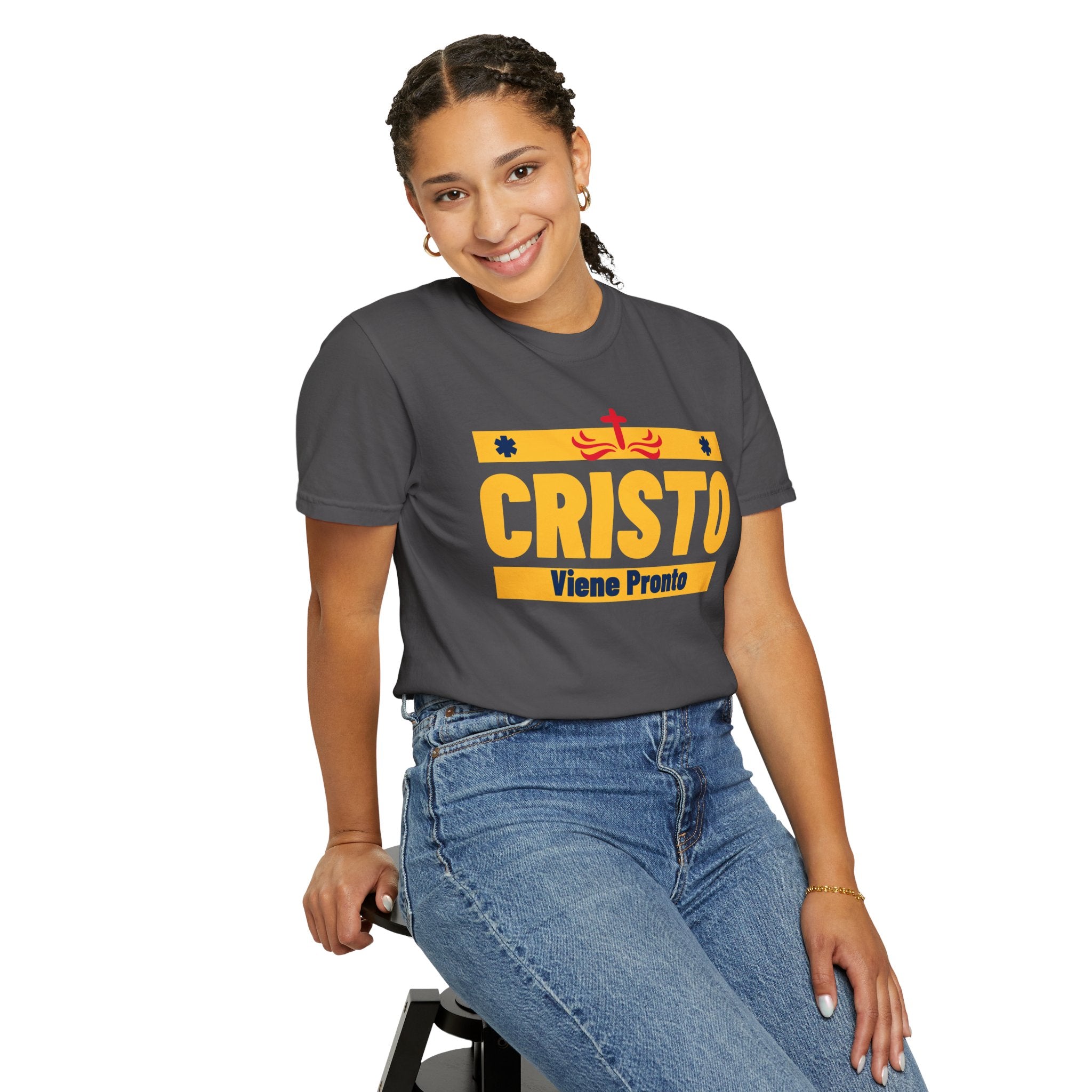Cristo Viene Pronto Español Faith-Unisex Tee unisex, Family Spiritual Gift, Casual Wear, Perfect for couples or Family Para Hombre y Mujer, Christian Attire