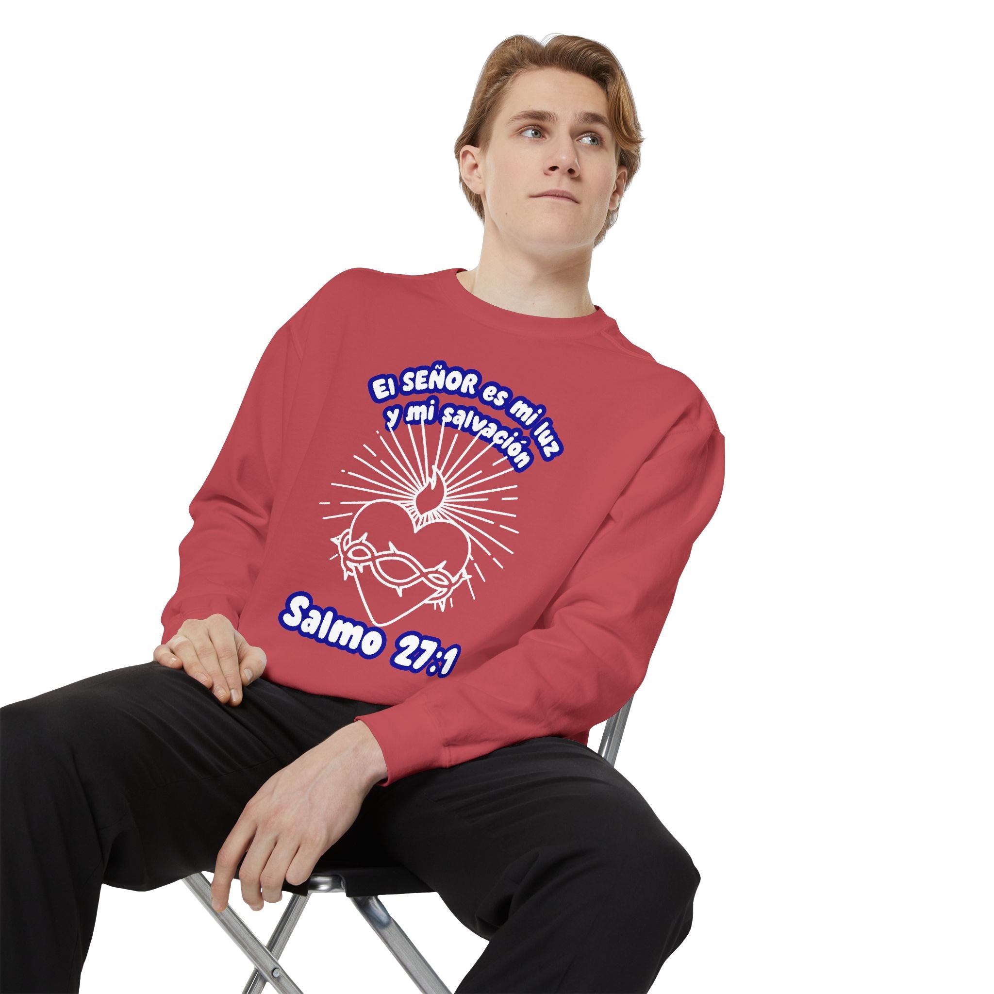 "El Señor es mi Luz y mi Salvación" – Sudadera Cristiana en Español - Sweatshirt for Her, HIm, Family.