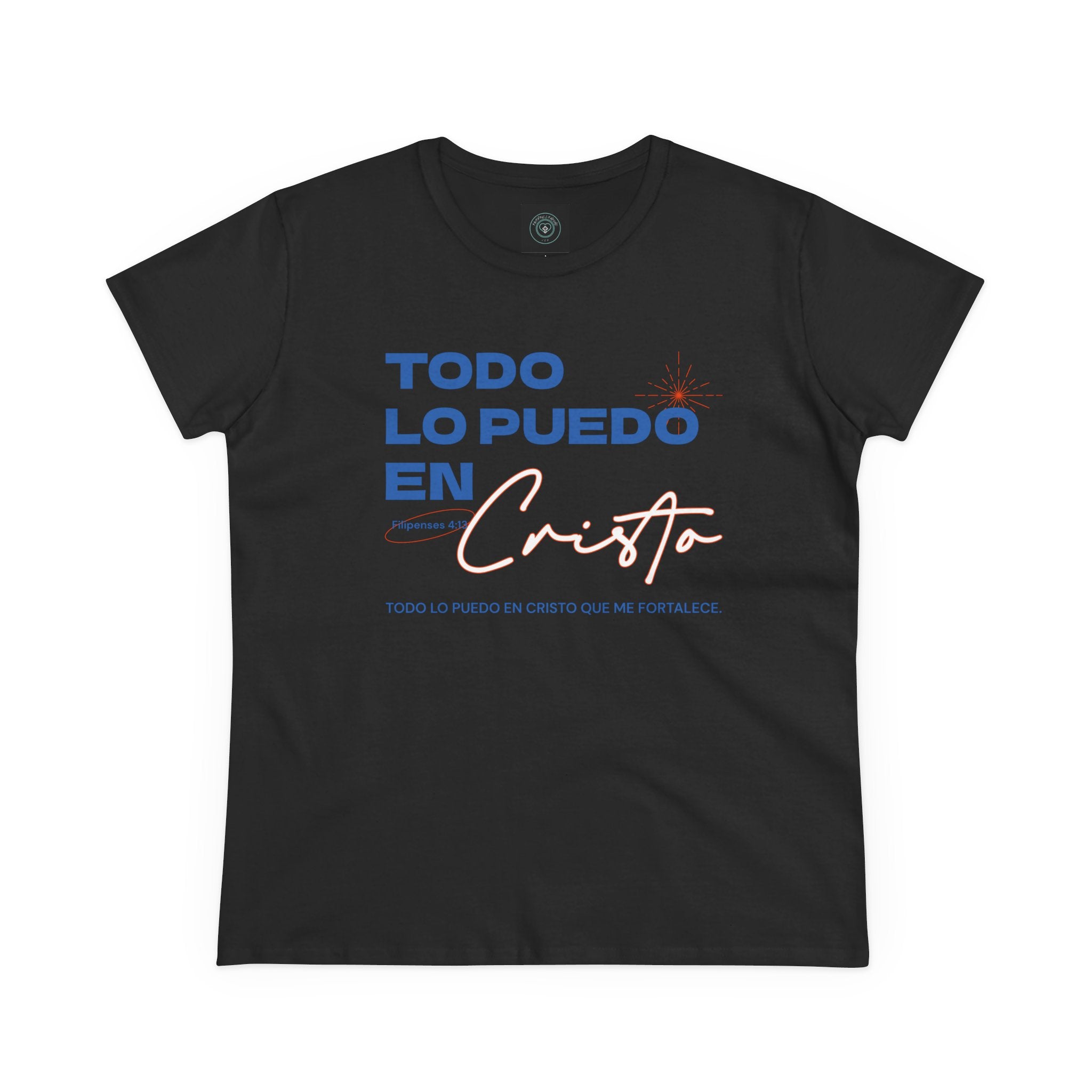 Cotton Tee - Spanish 'Todo Lo Puedo En Cristo'