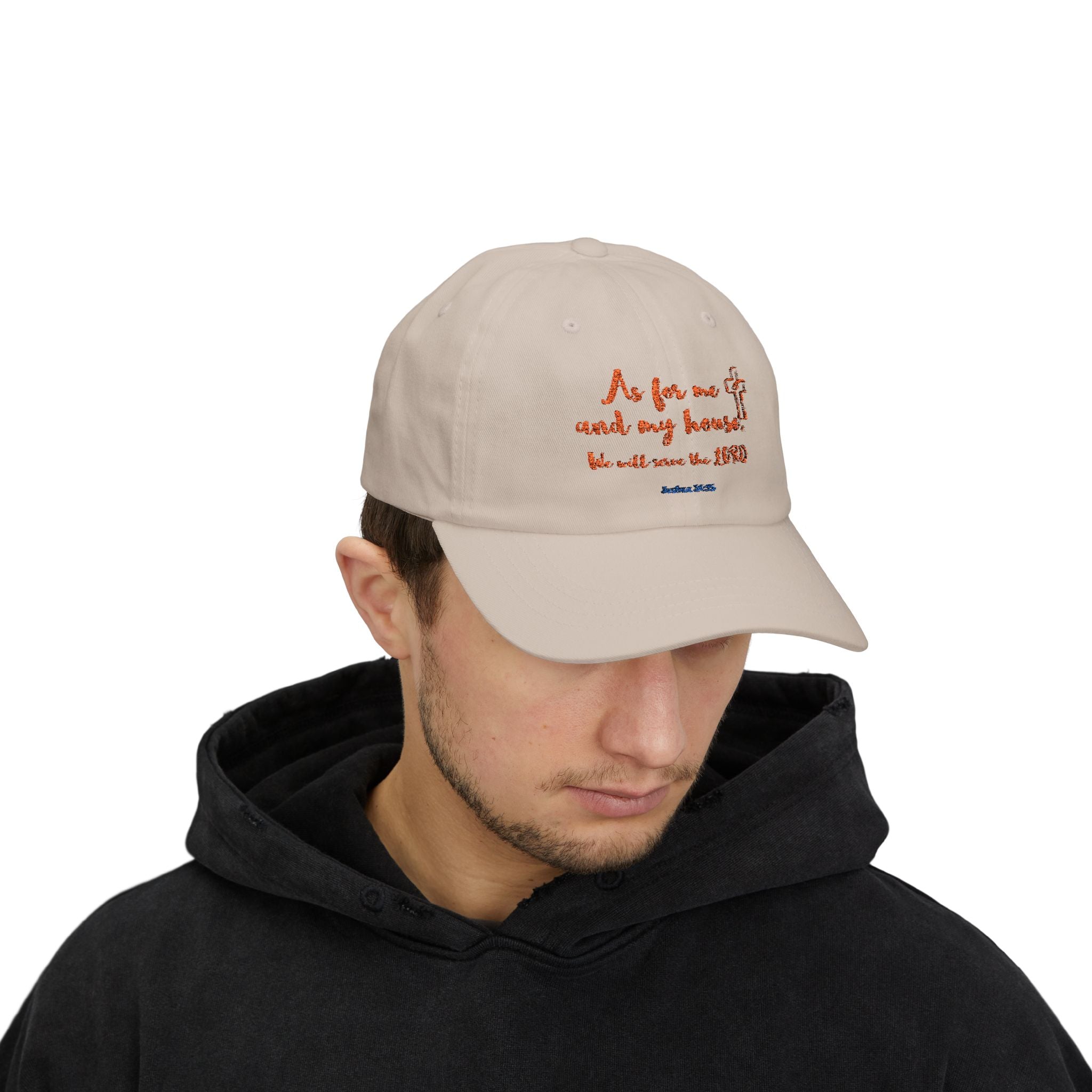 As for Me and My House Cap, Classic Dad Cap with Scripture, Christian Faith Accessories, Gift for Him, Father's Day Cap