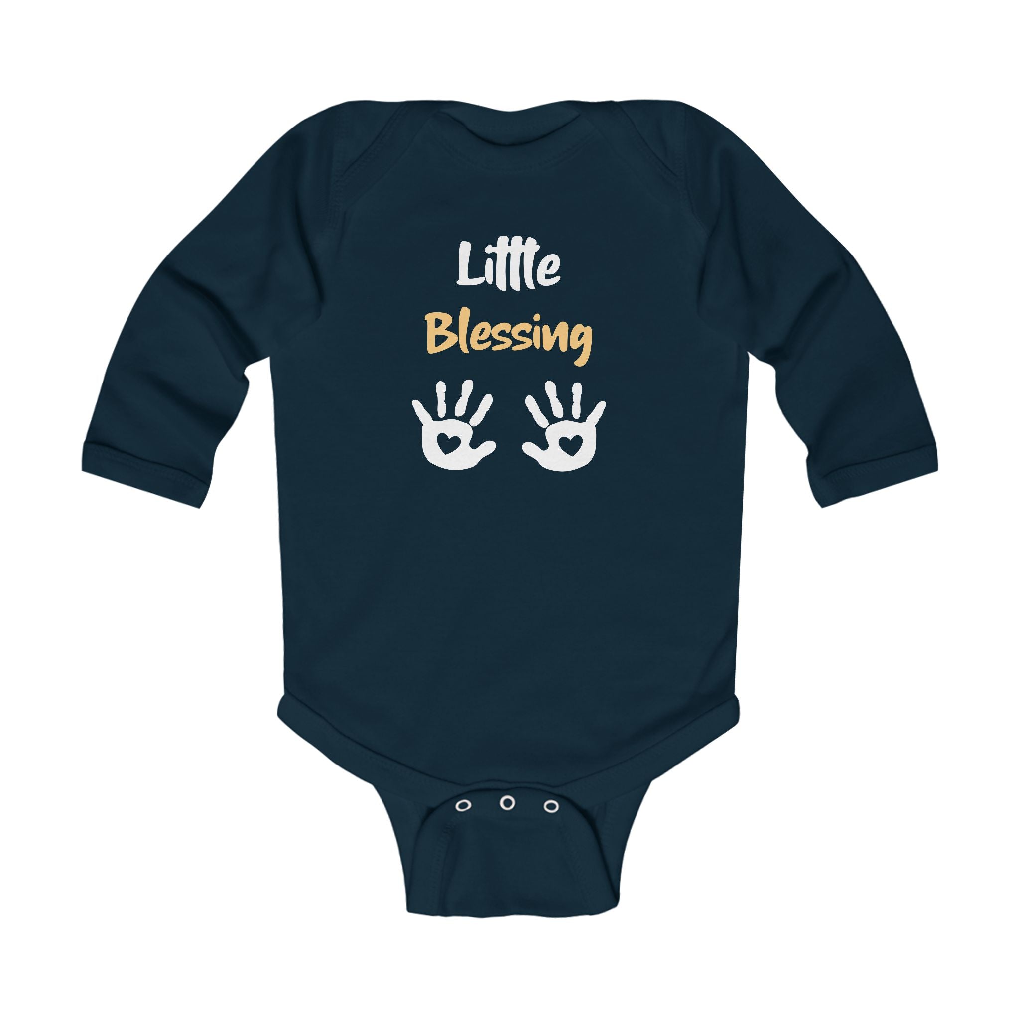 Baby Onesie - Little Blessing Infant Long Sleeve Bodysuit - Little Blessing