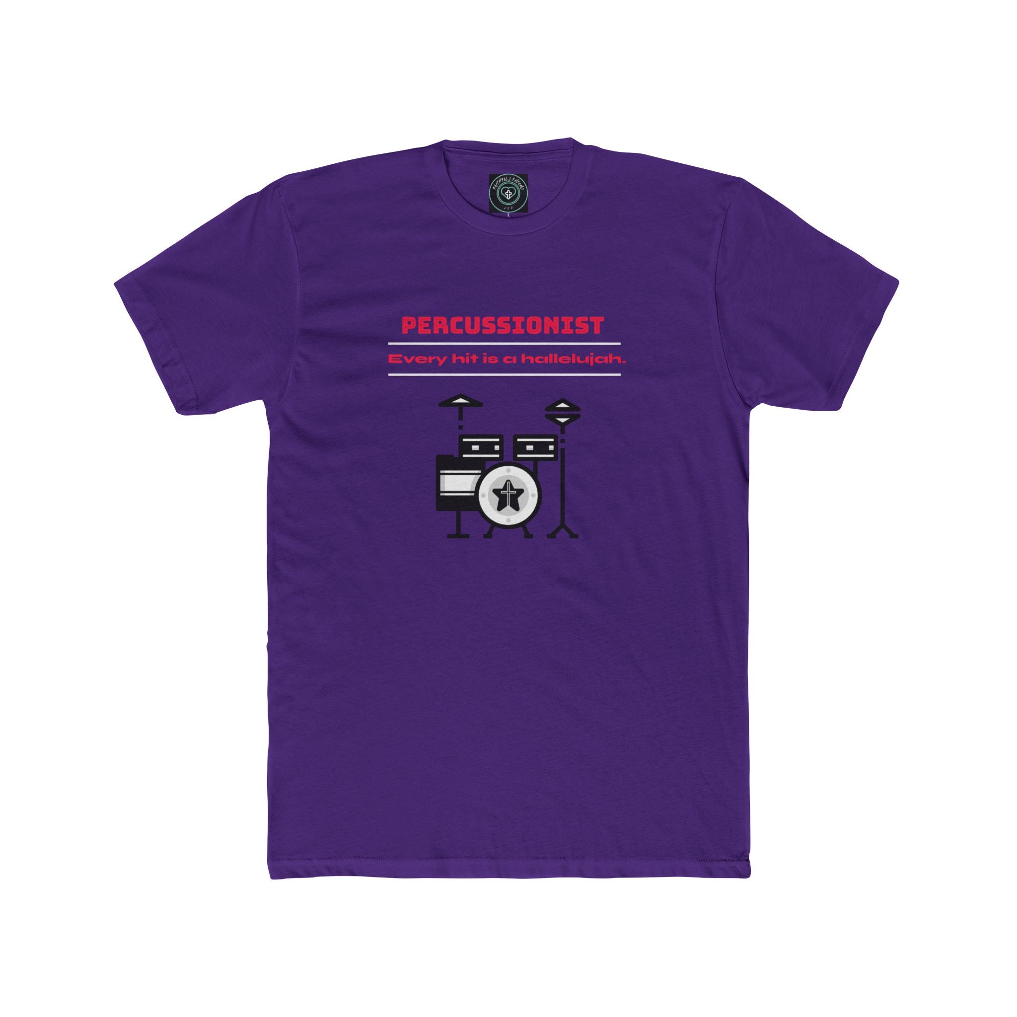 Drummer T-Shirt - Every Hit is a Hallelujah - Unisex Crew Tee - Birthday gift, Church, Worship