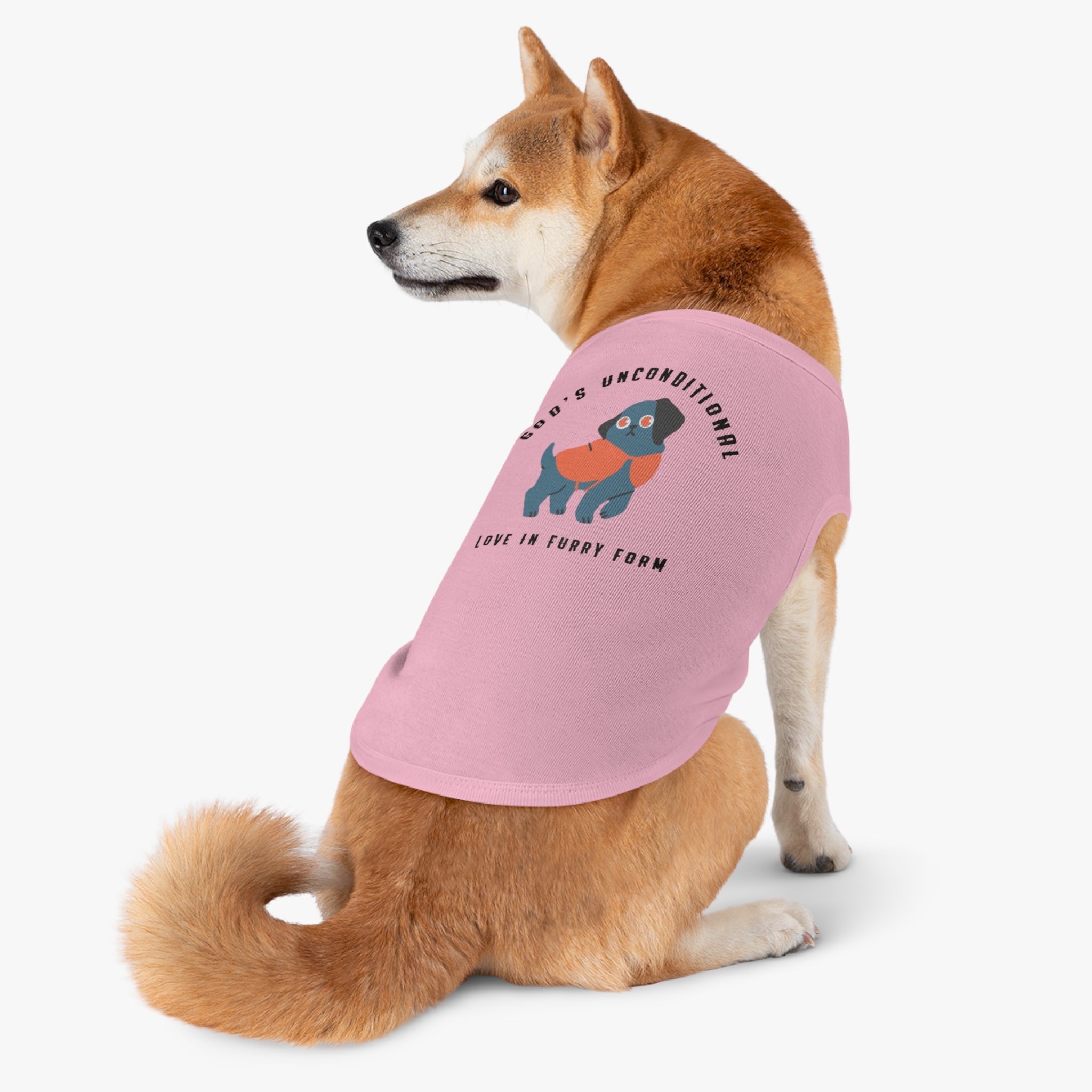 Stylish Pet Tank Top | God's Unconditional Love in Furry Form | Cute Dog Apparel for Any Occasion, Dog Lovers, Gift for Pet Owners, [Personalization Available]