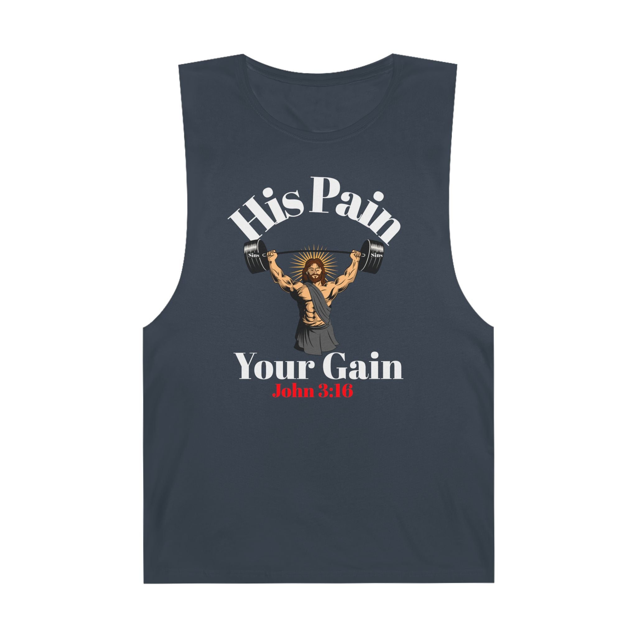 Unisex Workout Tank Top with Motivational Christian Faith Quote, Fitness Top, Gym Wear, Attire, Casual Summer Wear