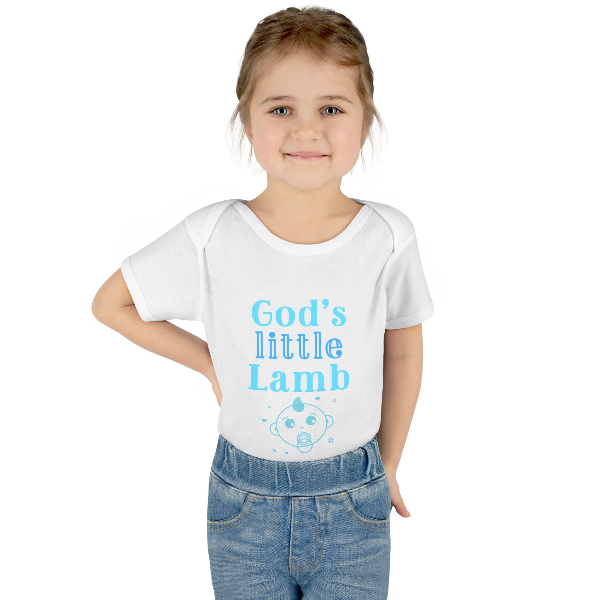 God's Little Lamb Infant Bodysuit, Cute Baby Outfit, Baby Shower Gift, Newborn Clothes, Christian Baby Apparel