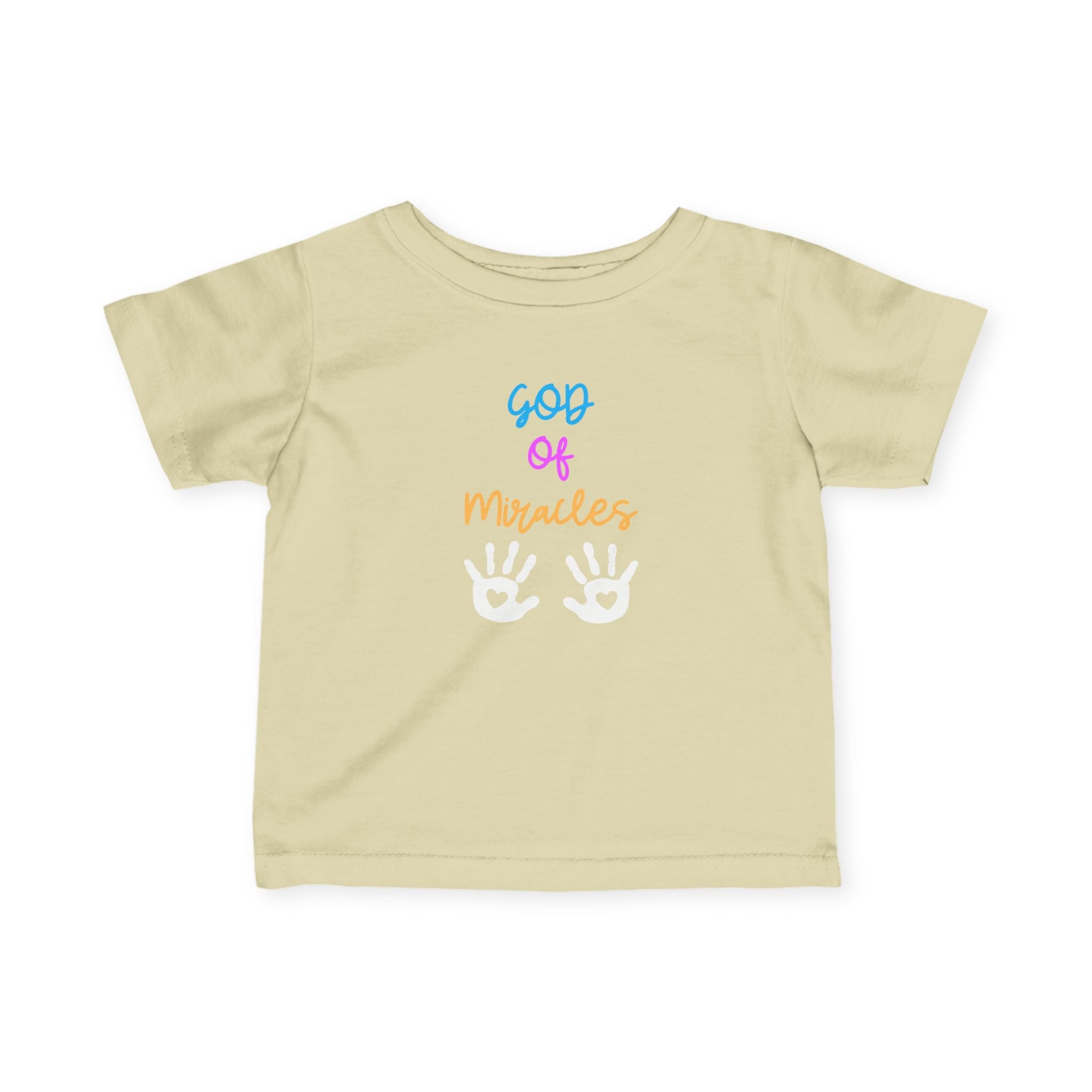 God of Miracles Infant Fine Jersey Tee - God of Miracle - Shirt, Baby Comfort Tee, Cute Toddler Gift, Newborn Apparel, Christian Baby Clothes, Easter Gift