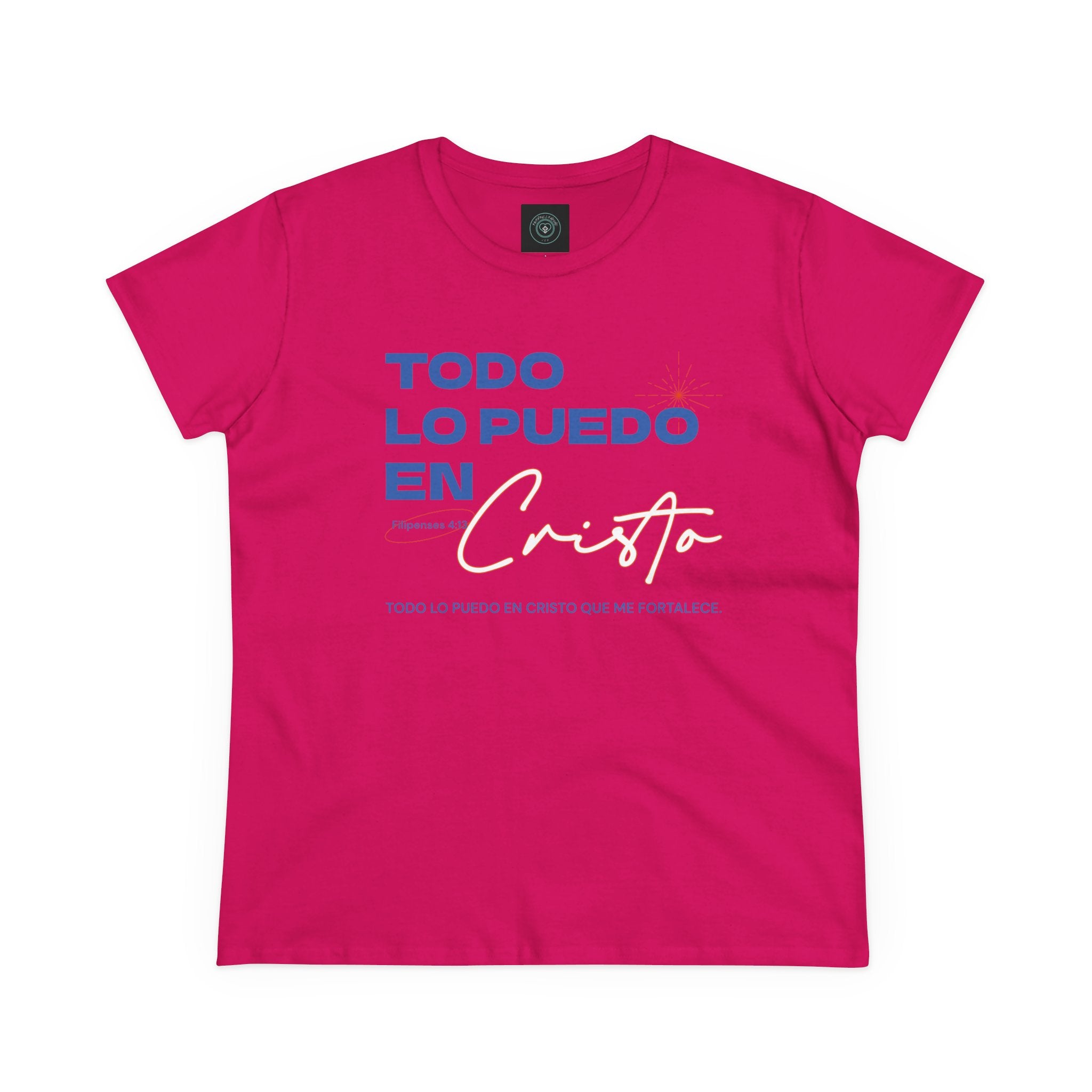 Cotton Tee - Spanish 'Todo Lo Puedo En Cristo'